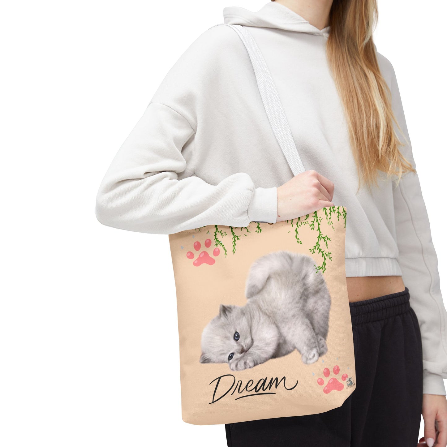 Dreamy Cat Tote Bag | Cute Pet Lover Gift | Stylish Eco-Friendly Tote | Paws & Whiskers Design | Everyday Use, Beach Bag, Shopping Bag