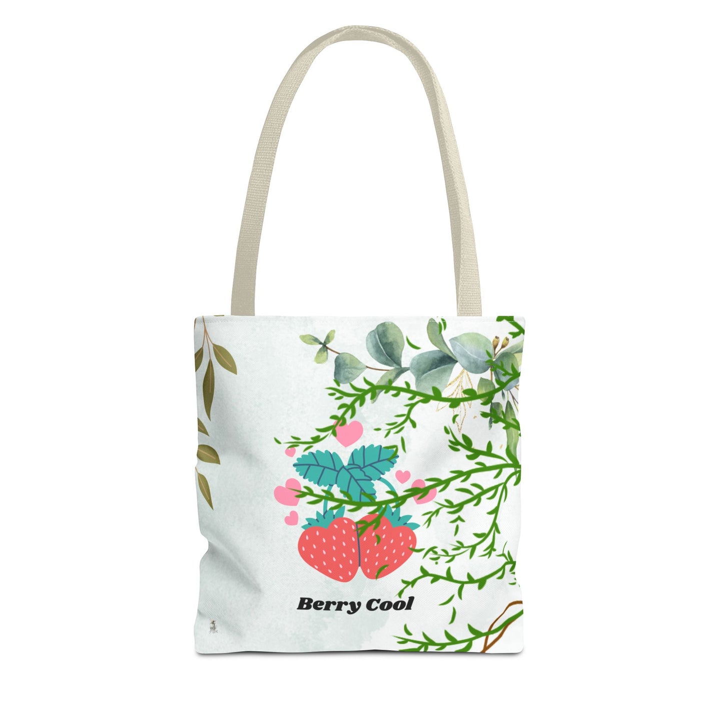 Berry Cool Tote Bag, Spring Fashion Accessory, Eco-Friendly Shopping Bag, Gift for Her, Floral Tote