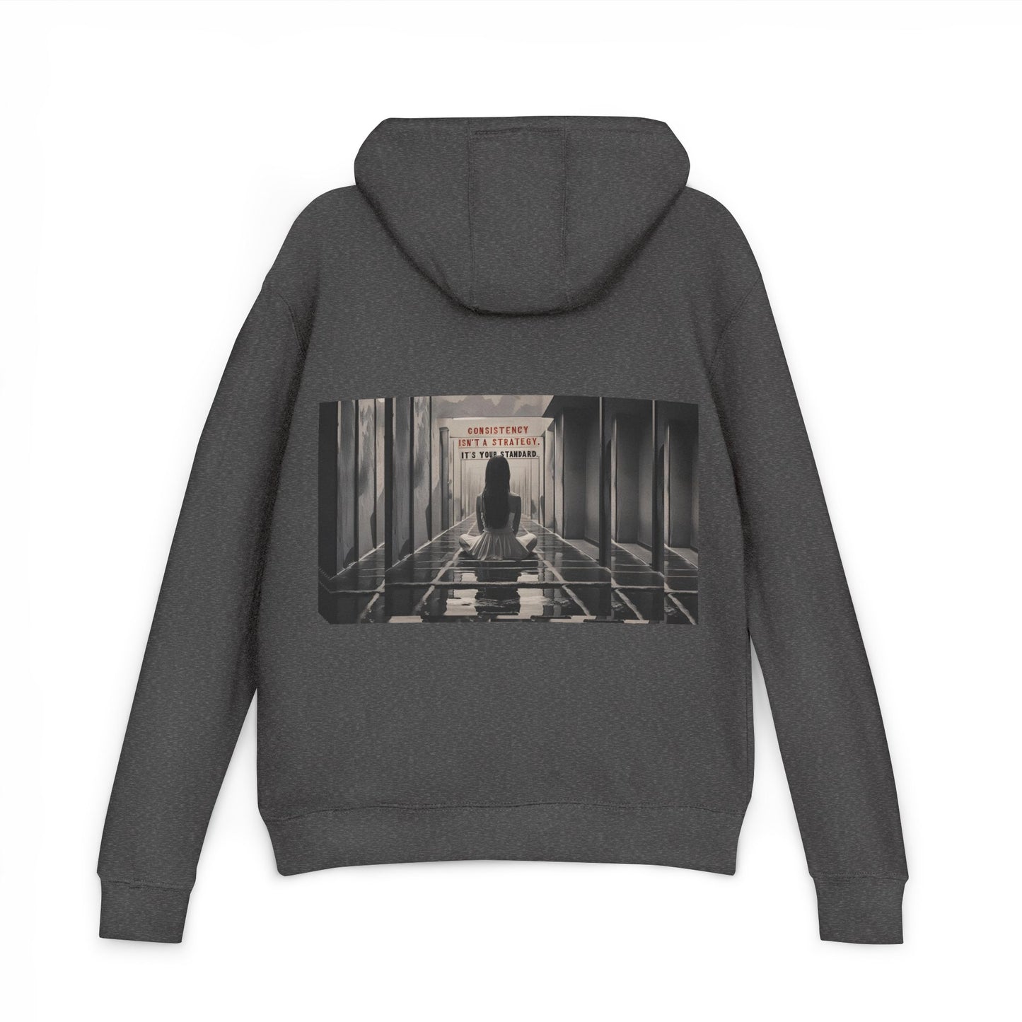Chic Unisex French Terry Hoodie with Artistic Design, Cozy Streetwear, Ideal Gift for Art Lovers, Stylish Everyday Wear, Perfect for Autumn