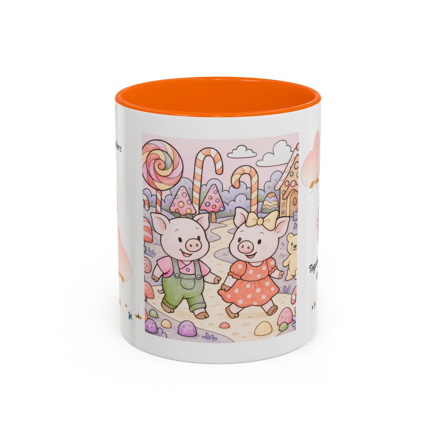 Cute Illustrative Coffee Mug for Kids, Whimsical Pig Design, Perfect Gift for Birthdays, Holidays, Tea Lovers, Home Decor