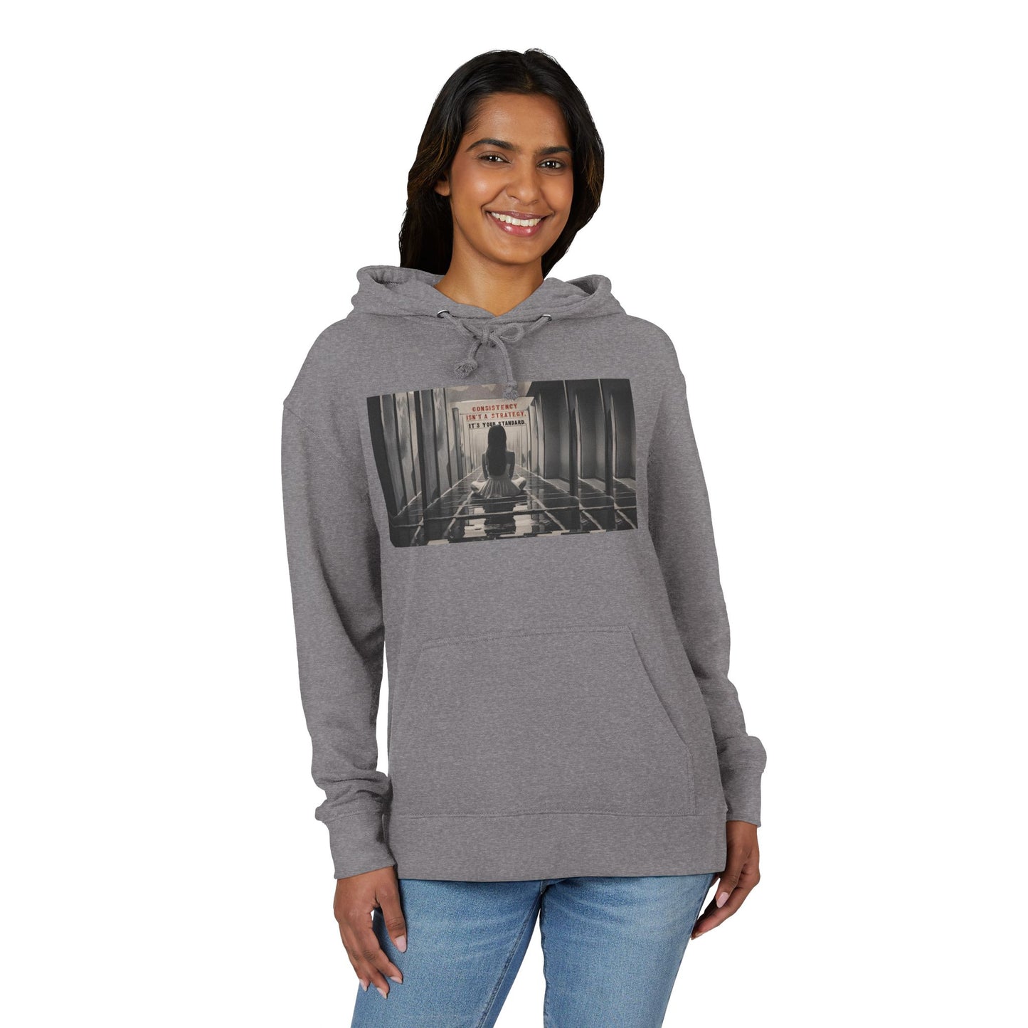 Chic Unisex French Terry Hoodie with Artistic Design, Cozy Streetwear, Ideal Gift for Art Lovers, Stylish Everyday Wear, Perfect for Autumn