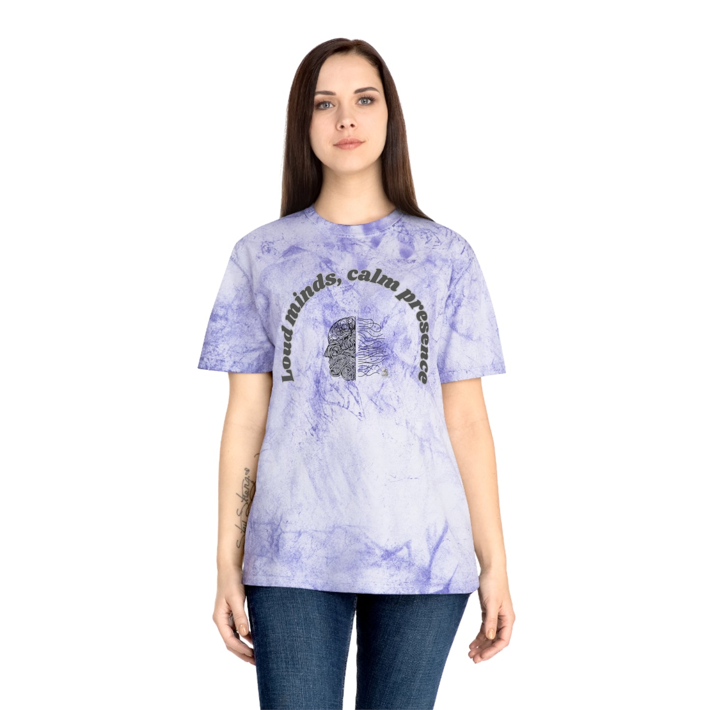 Color Blast T-Shirt, Unisex Tee, Loud Minds Calm Presence Shirt, Artistic Graphic Tee, Casual Wear, Trendy Gift Idea