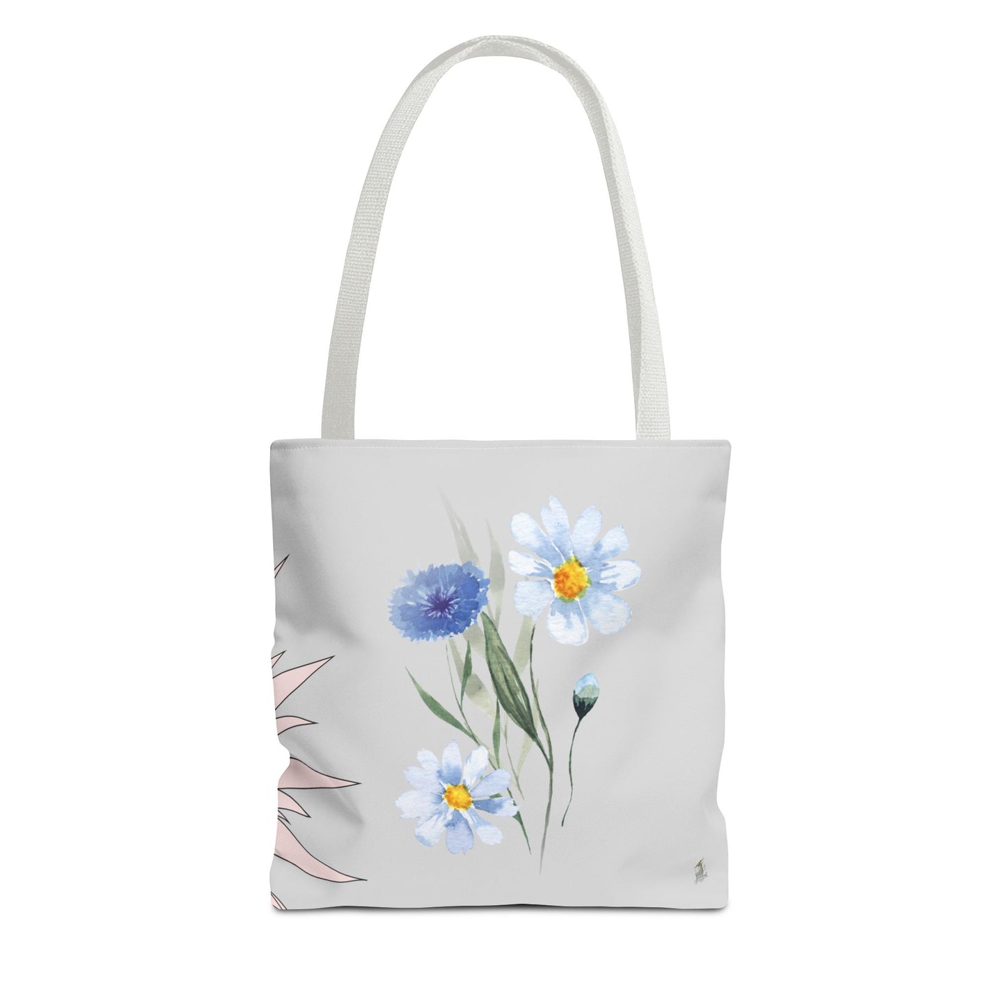 Charming Floral & Cute Bird Tote Bag, Eco-Friendly Shopping Bag, Great for Casual Outings, Gifts for Nature Lovers, Spring Accessories