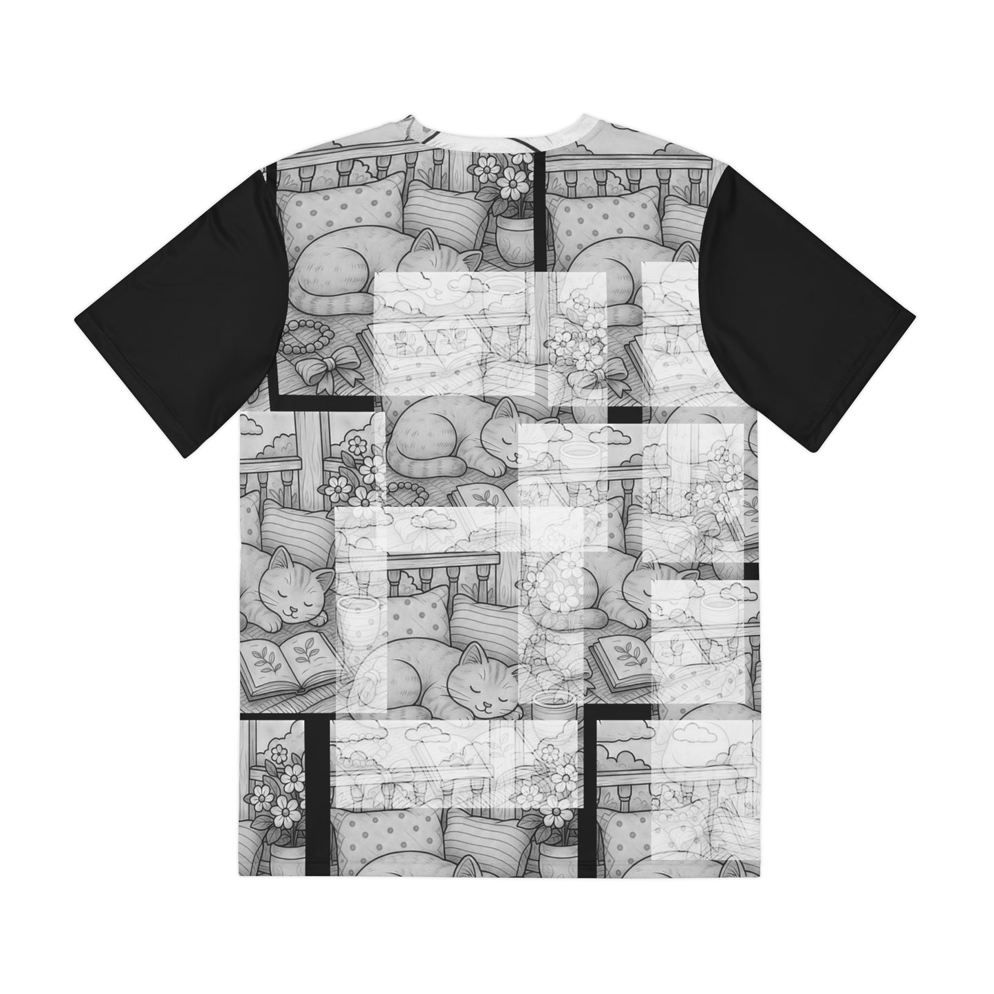 Men's Artistic Patterned Tee, Trendy Summer Shirt, Unique Graphic Tee, Casual Wear, Gift for Art Lovers, Vacation Outfit