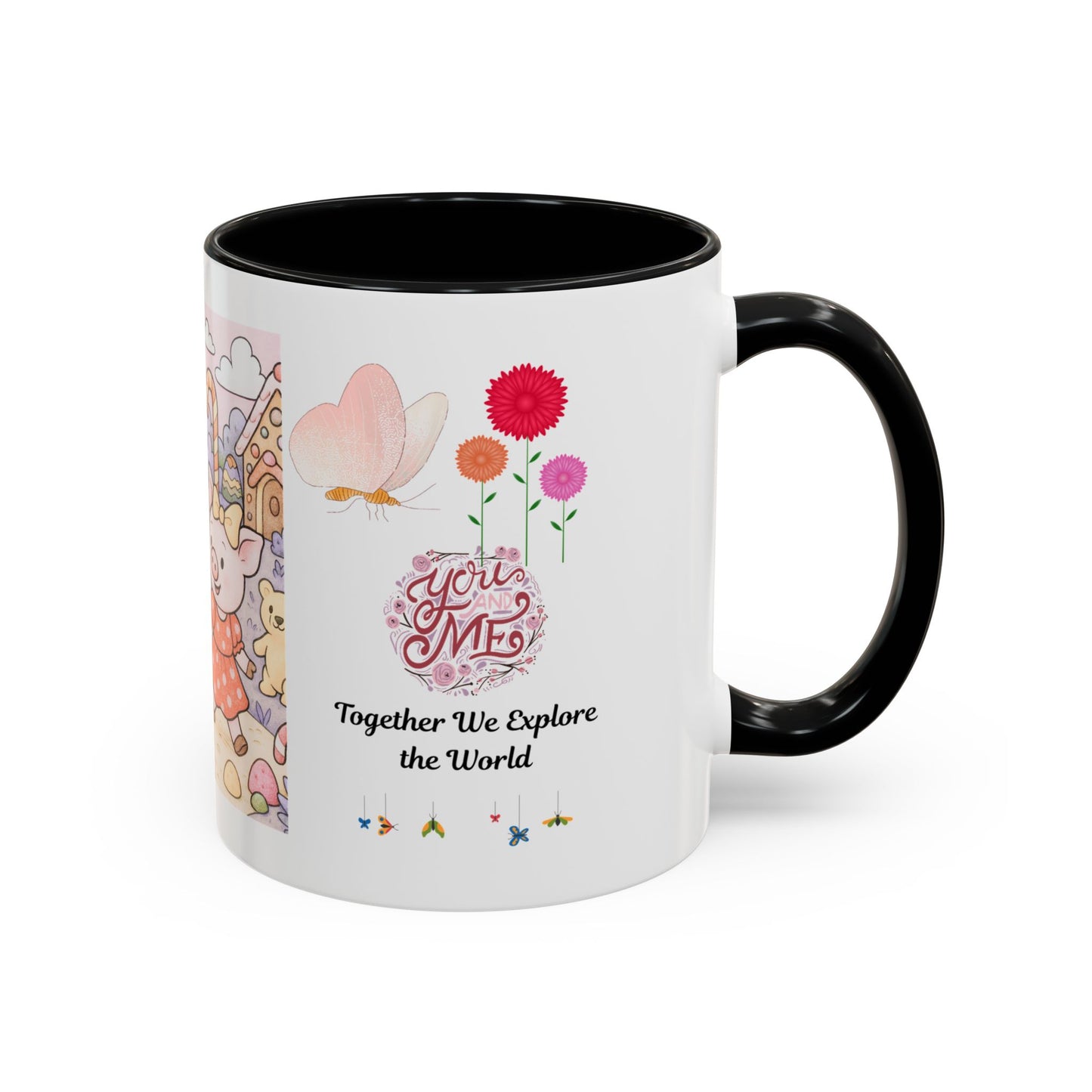Cute Illustrative Coffee Mug for Kids, Whimsical Pig Design, Perfect Gift for Birthdays, Holidays, Tea Lovers, Home Decor