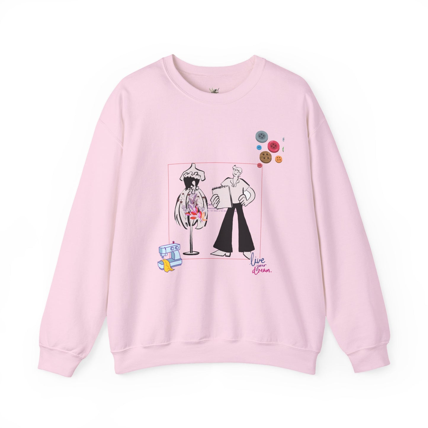 Chic Artistic Crewneck Sweatshirt - Unique Graphic Art, Cozy Gift for Art Lovers, Stylish Layering for Any Occasion, Trendy Sweatshirt