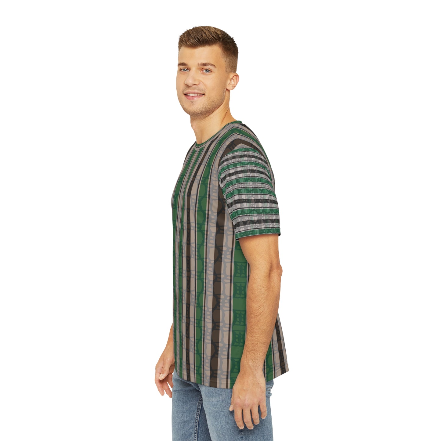Men's AOP Tee, Stylish Casual Shirt, Perfect Gift for Him, Summer Wardrobe Essential, Unique Pattern Fashion Tee