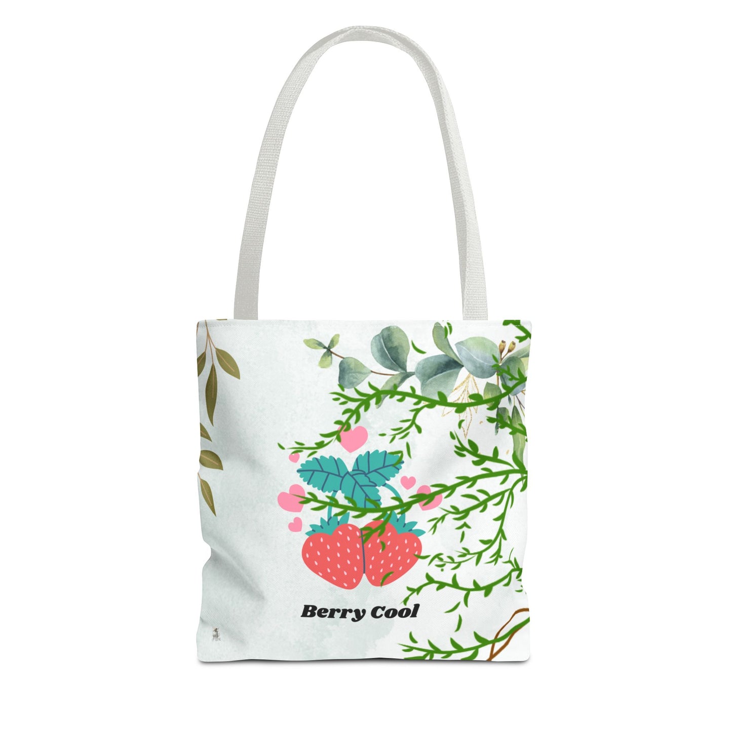 Berry Cool Tote Bag, Spring Fashion Accessory, Eco-Friendly Shopping Bag, Gift for Her, Floral Tote