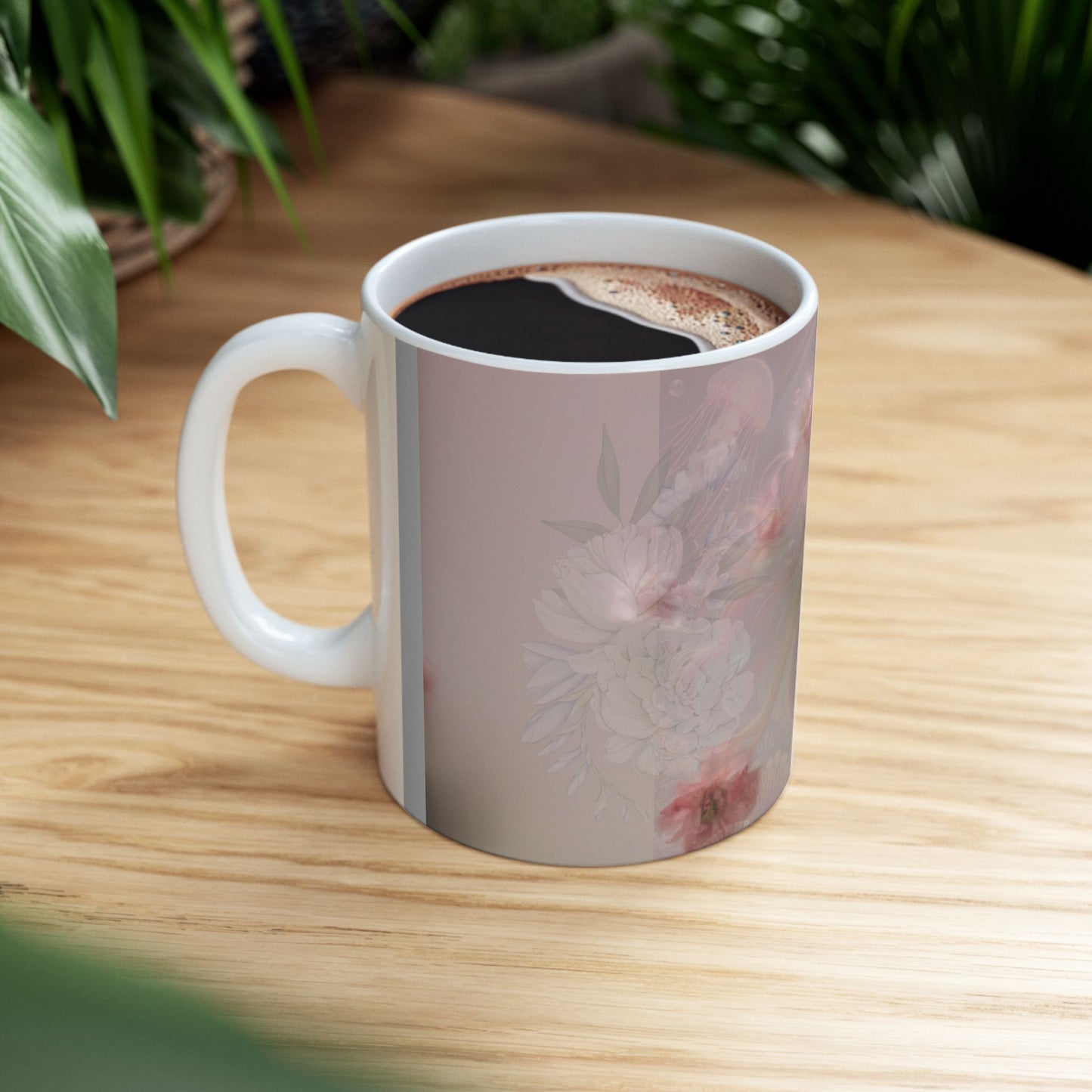 Elegant Mermaid Ceramic Mug - 11oz or 15oz, Whimsical Drinkware, Nautical Decor, Gift for Ocean Lovers, Fantasy Collection, Unique Homeware