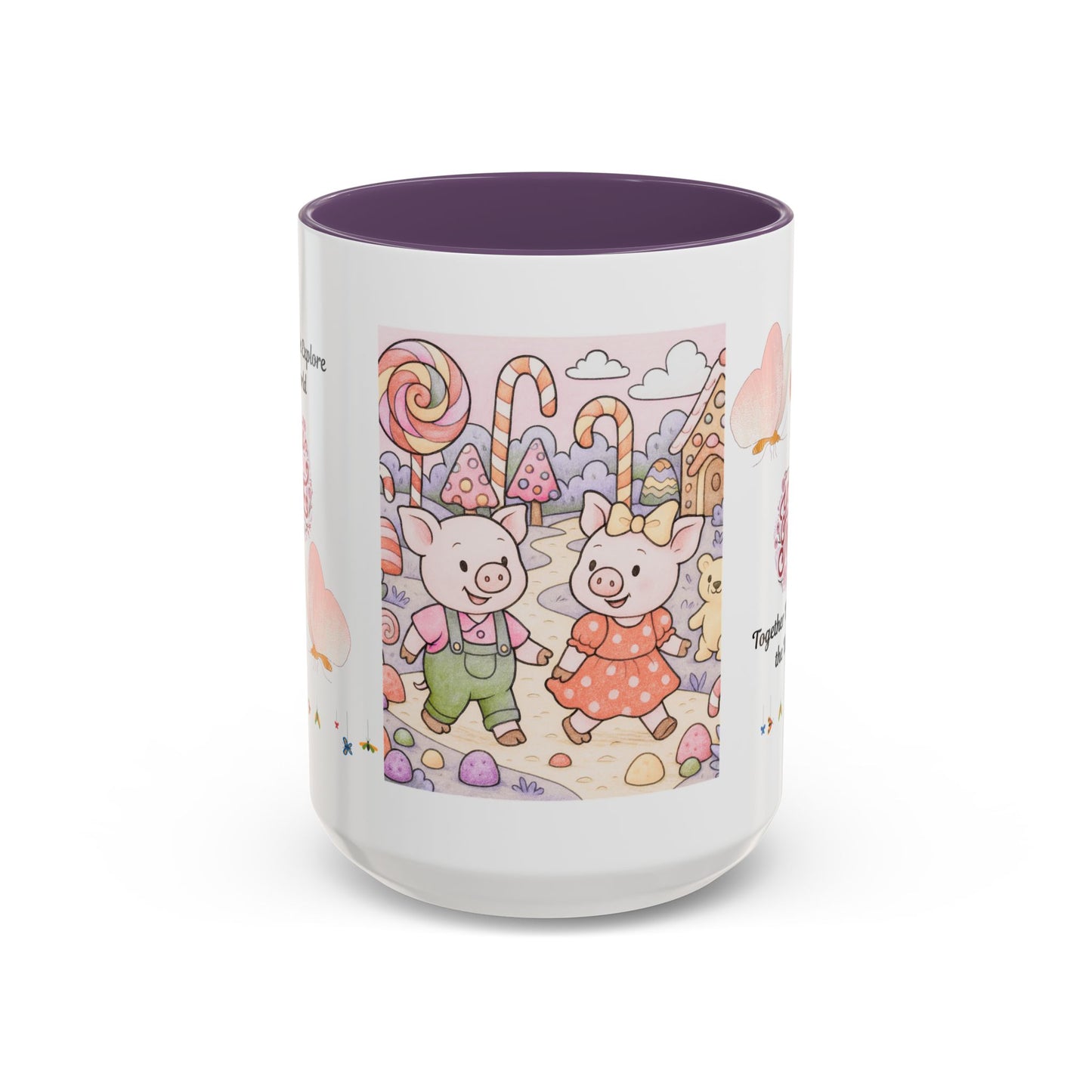 Cute Illustrative Coffee Mug for Kids, Whimsical Pig Design, Perfect Gift for Birthdays, Holidays, Tea Lovers, Home Decor