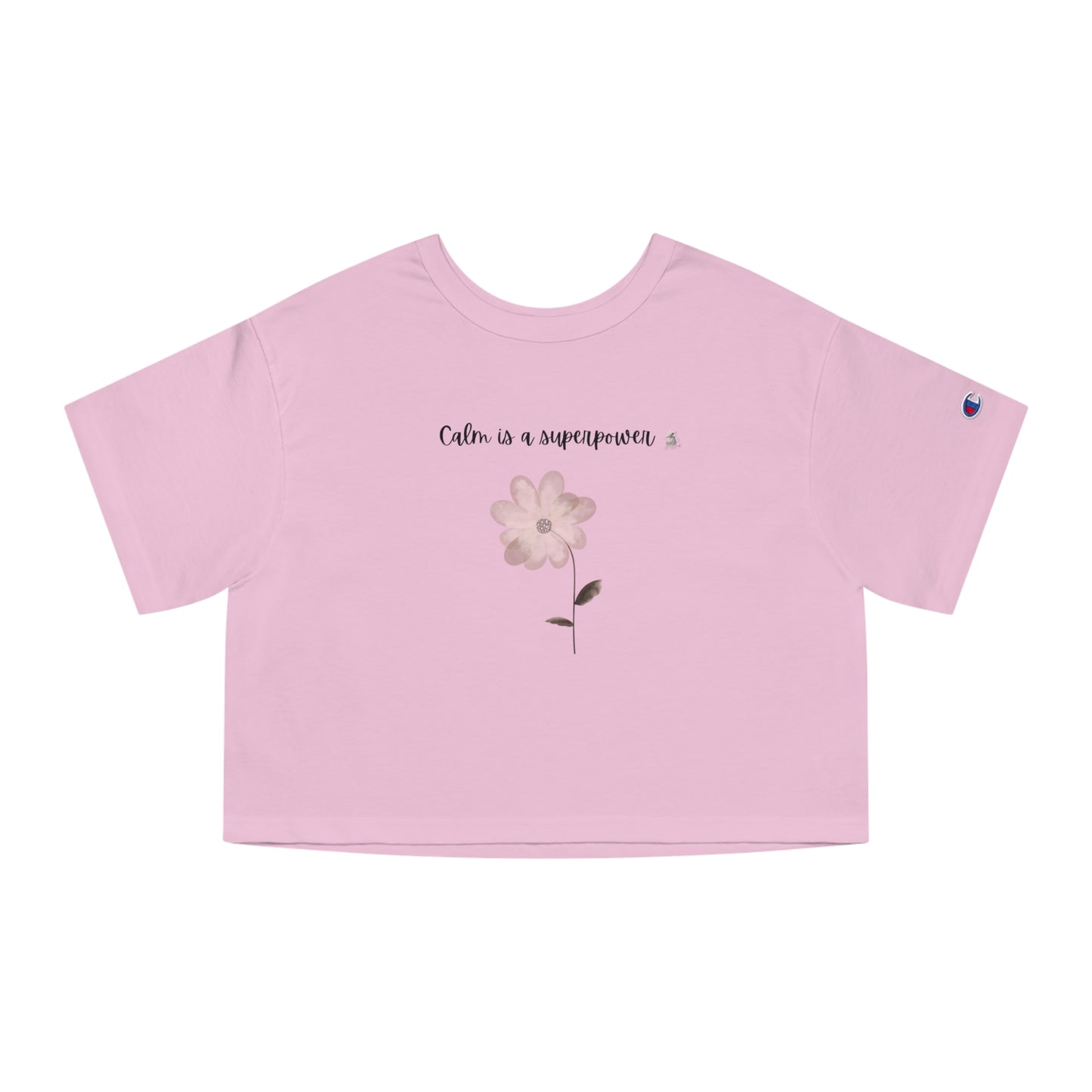 Cropped Floral Tee | Soft Tee for Relaxed Style, Cute Summer Top, Gift for Her, Chill Vibes, Everyday Wear