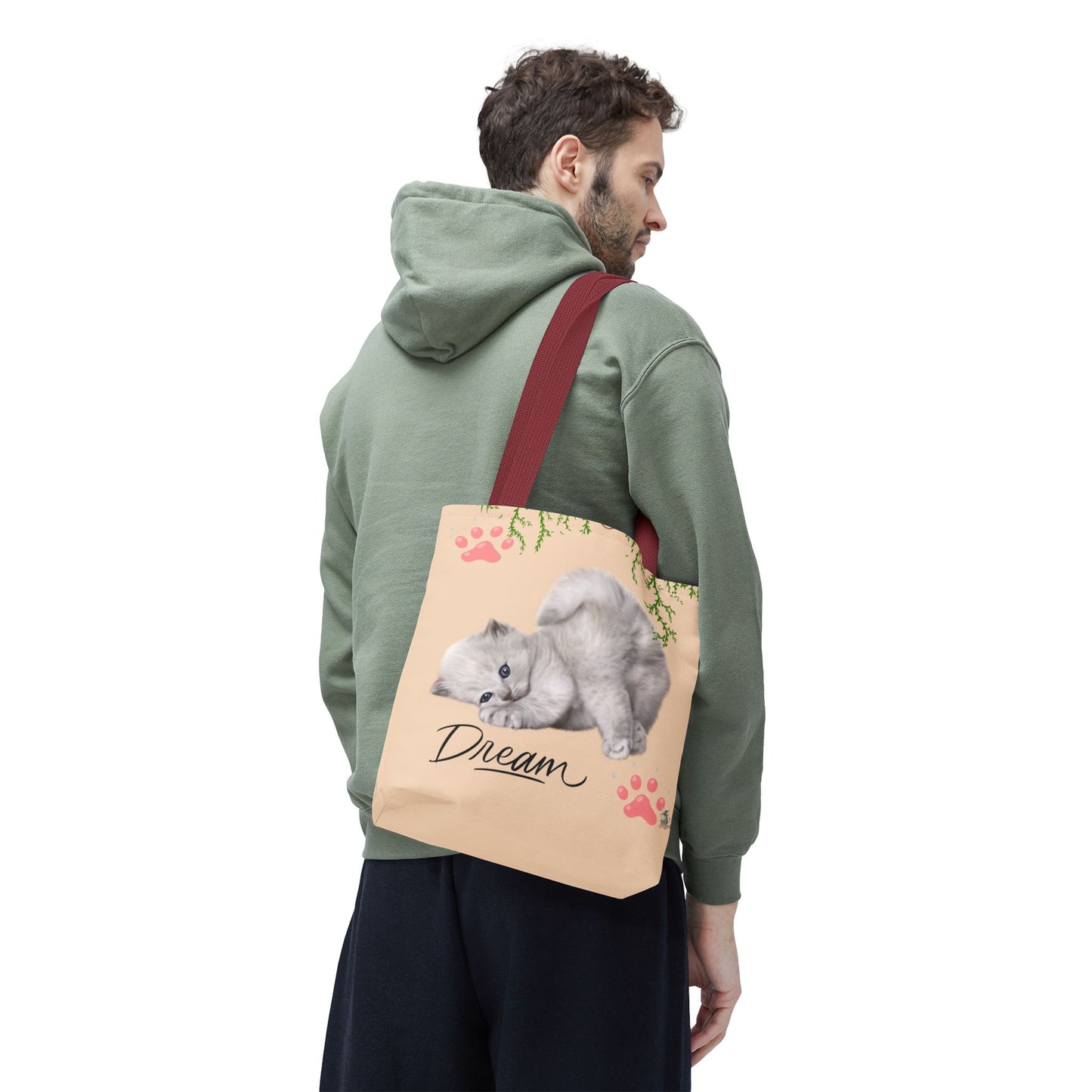 Dreamy Cat Tote Bag | Cute Pet Lover Gift | Stylish Eco-Friendly Tote | Paws & Whiskers Design | Everyday Use, Beach Bag, Shopping Bag