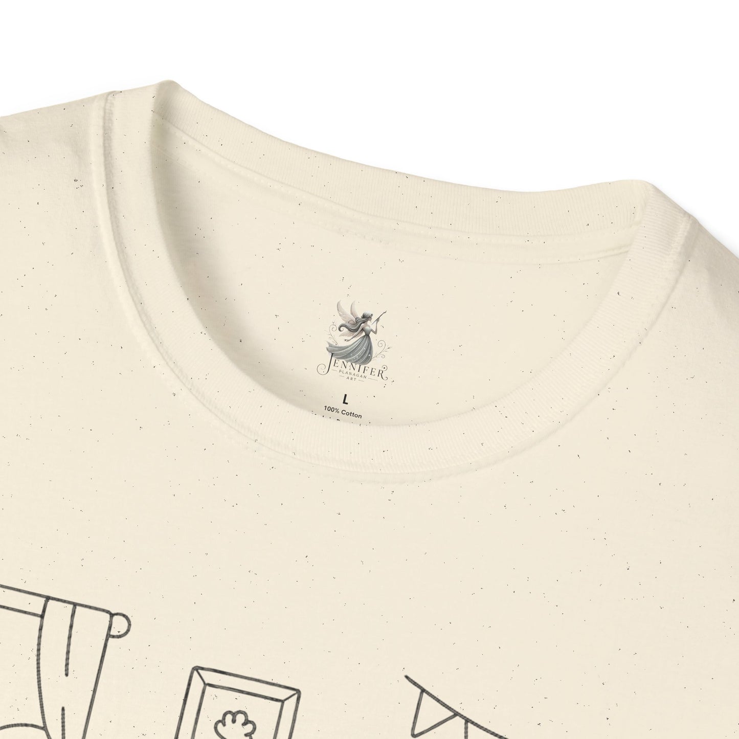 Cute Cartoon Animal T-Shirt, Perfect Gift for Kids, Unisex Softstyle Tee, Coloring Shirt, Fun Pajama Shirt, Casual Wear