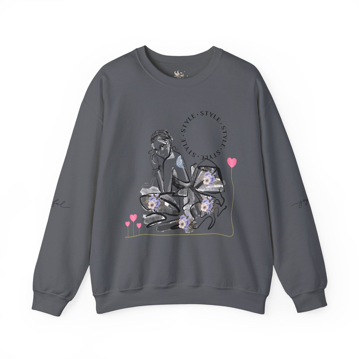 Chic Fashionista Crewneck Sweatshirt, Cozy Gift for Her, Perfect for Fashion Lovers, Trendy Sweatshirt, Stylish Casual Wear