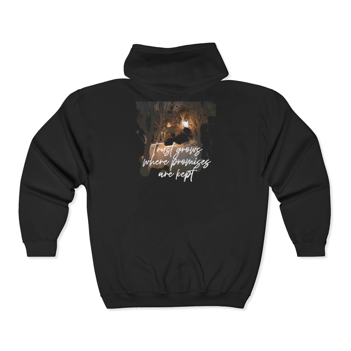 Inspirational Zip-Up Hoodie, Cozy Outfit for Relaxation and Motivation, Perfect Gift for Friends, Inspirational Fashion, Casual Wear