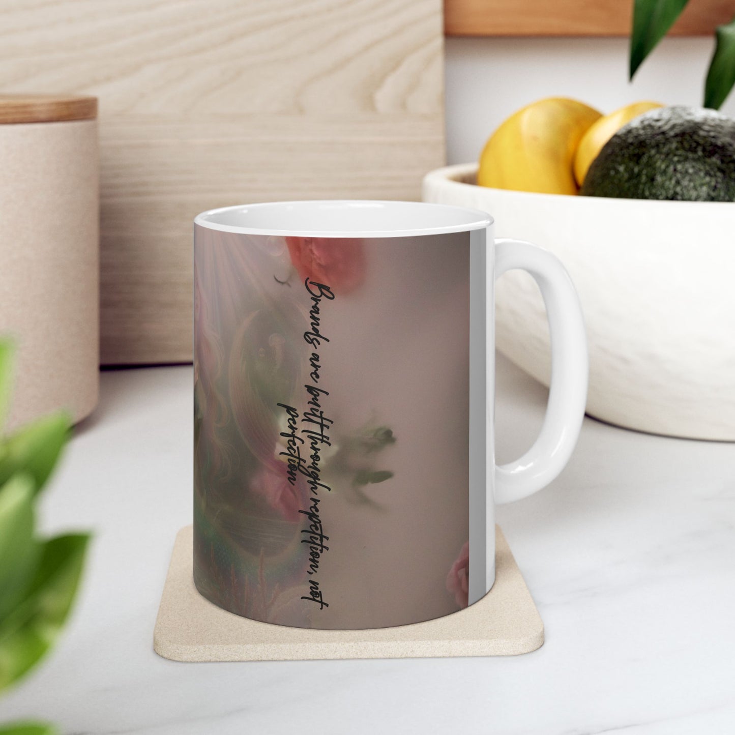 Elegant Mermaid Ceramic Mug - 11oz or 15oz, Whimsical Drinkware, Nautical Decor, Gift for Ocean Lovers, Fantasy Collection, Unique Homeware