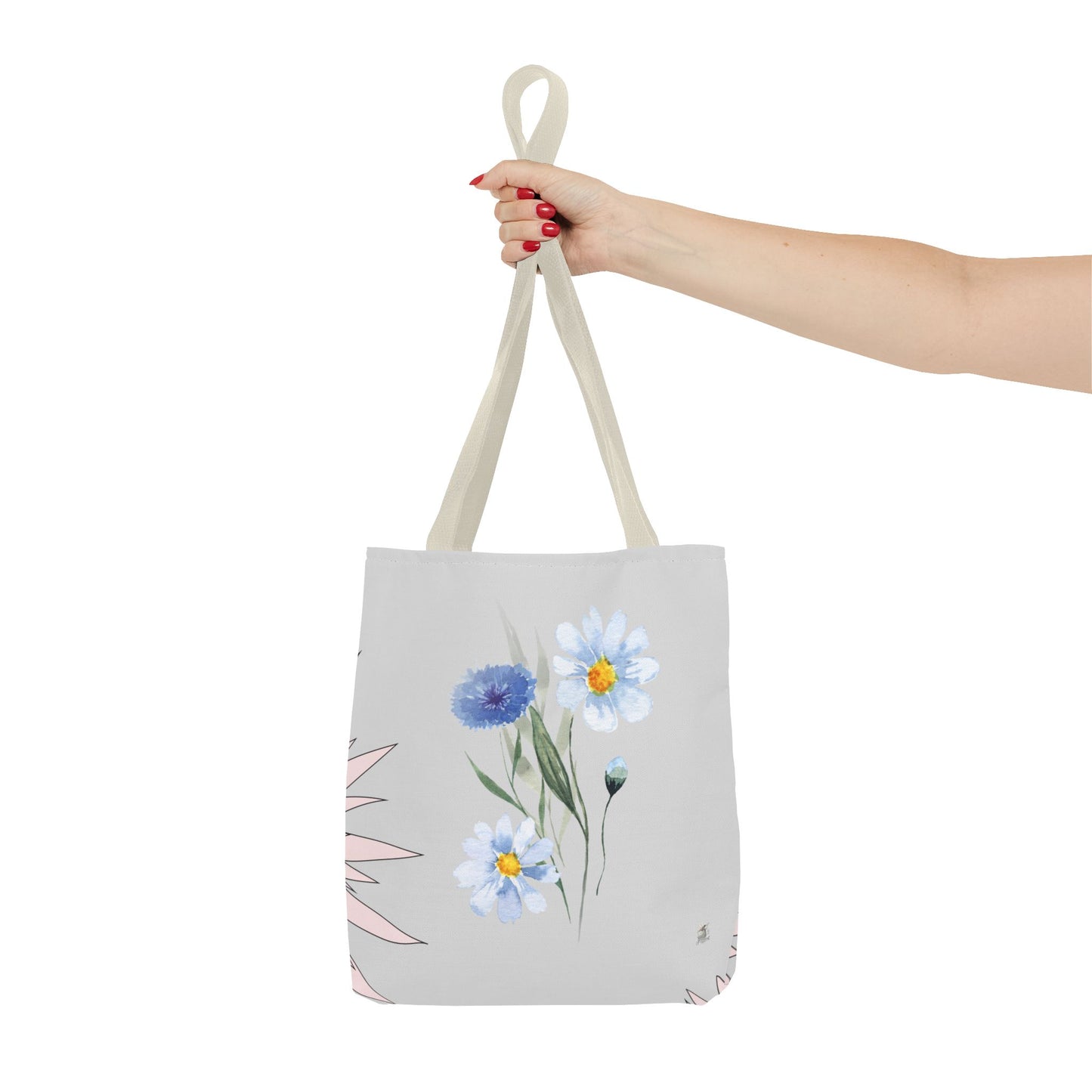 Charming Floral & Cute Bird Tote Bag, Eco-Friendly Shopping Bag, Great for Casual Outings, Gifts for Nature Lovers, Spring Accessories