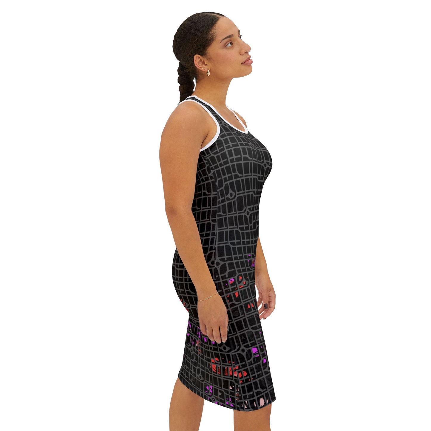 Women's Mountain Escape Racerback Dress, Summer Dress, AOP Dress, Nature Lover Dress, Vacation Outfit, Outdoor Adventure Dress