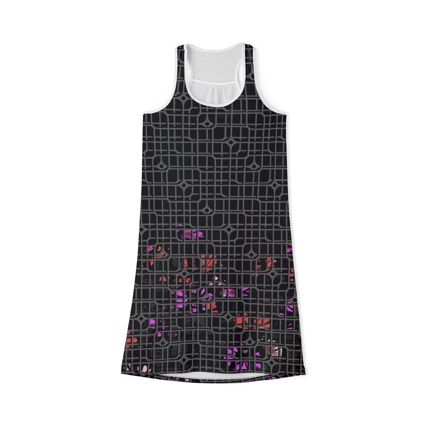 Women's Mountain Escape Racerback Dress, Summer Dress, AOP Dress, Nature Lover Dress, Vacation Outfit, Outdoor Adventure Dress
