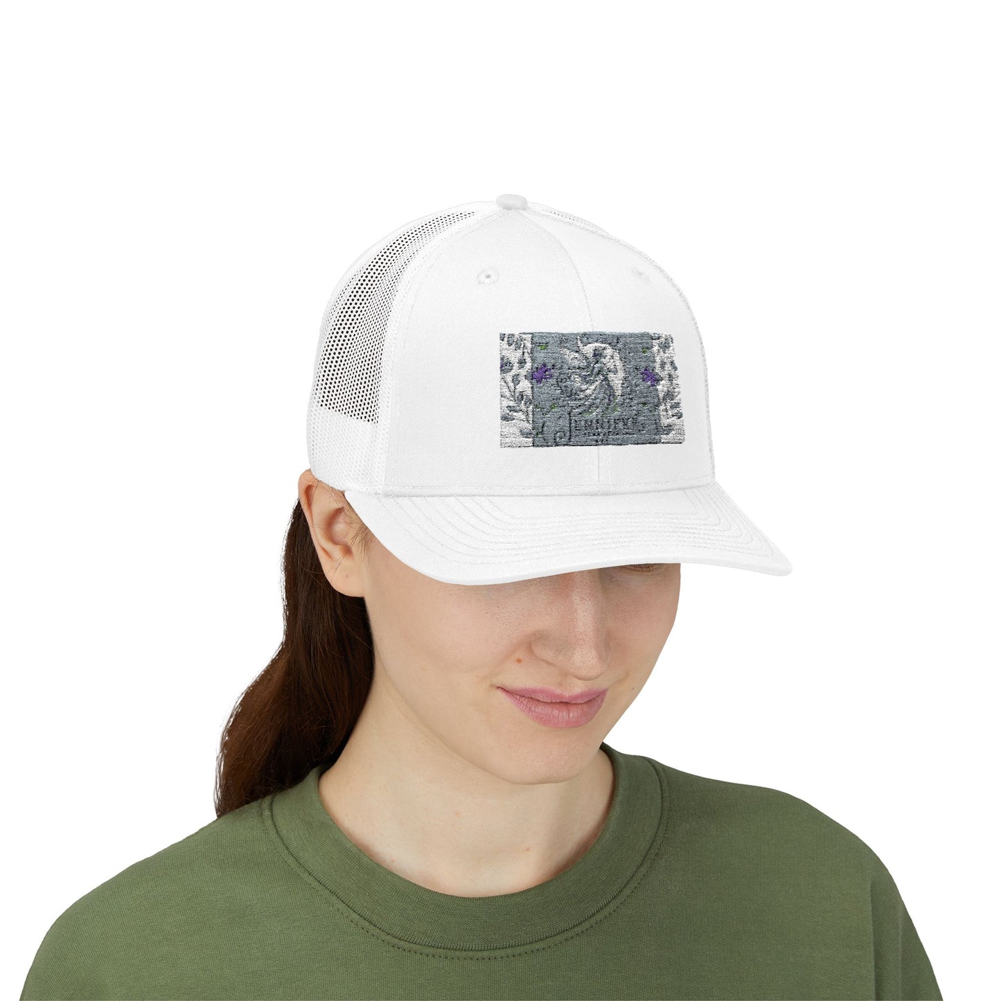 Trendy Snapback Trucker Cap with Unique Design, Casual Cap, Gift for Him/Her, Summer Accessory, Adjustable Hat, Streetwear Style