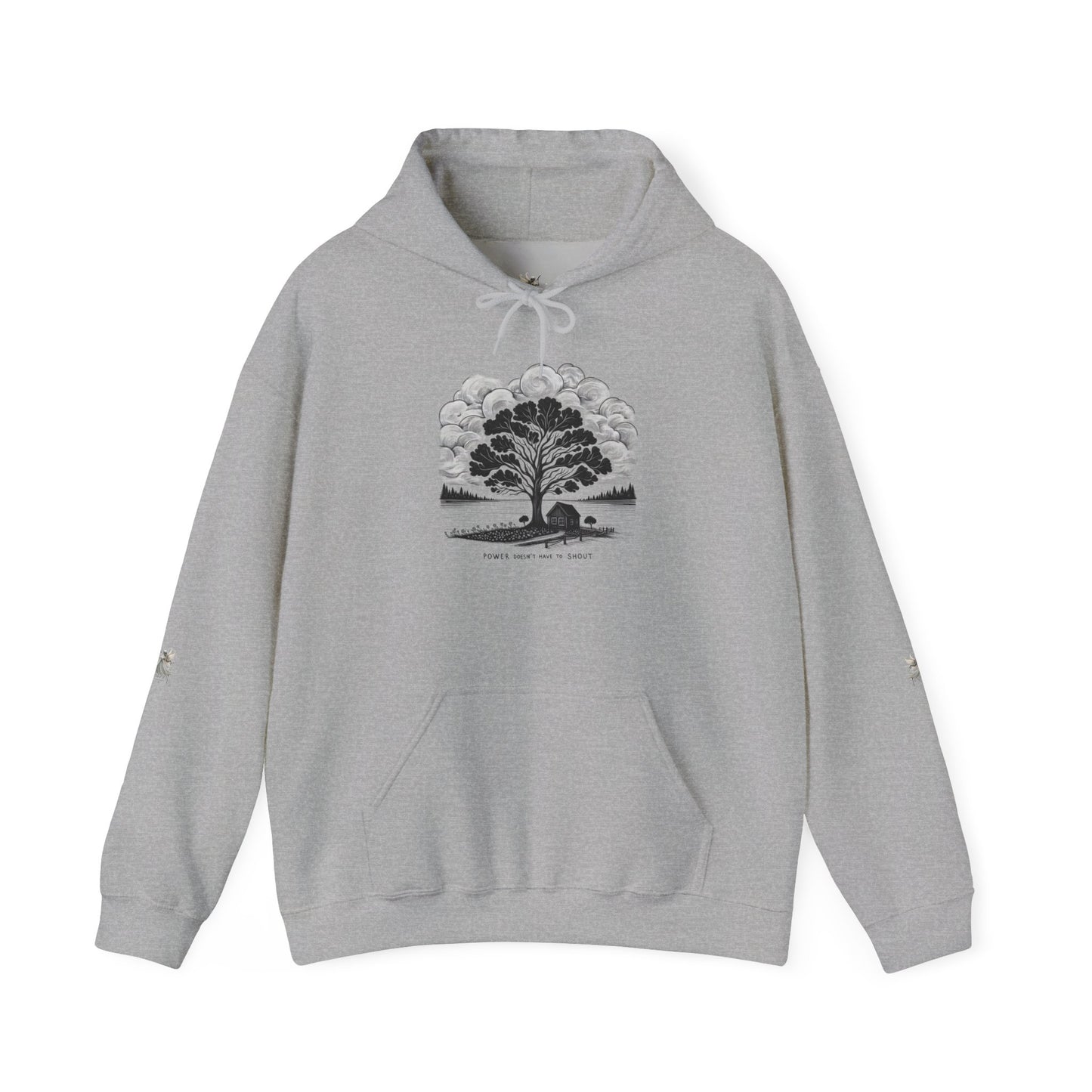 Nature-Inspired Hooded Sweatshirt | Ideal for Nature Lovers, Cozy Fall Wear, Gifts for Friends, Eco-Friendly Fashion
