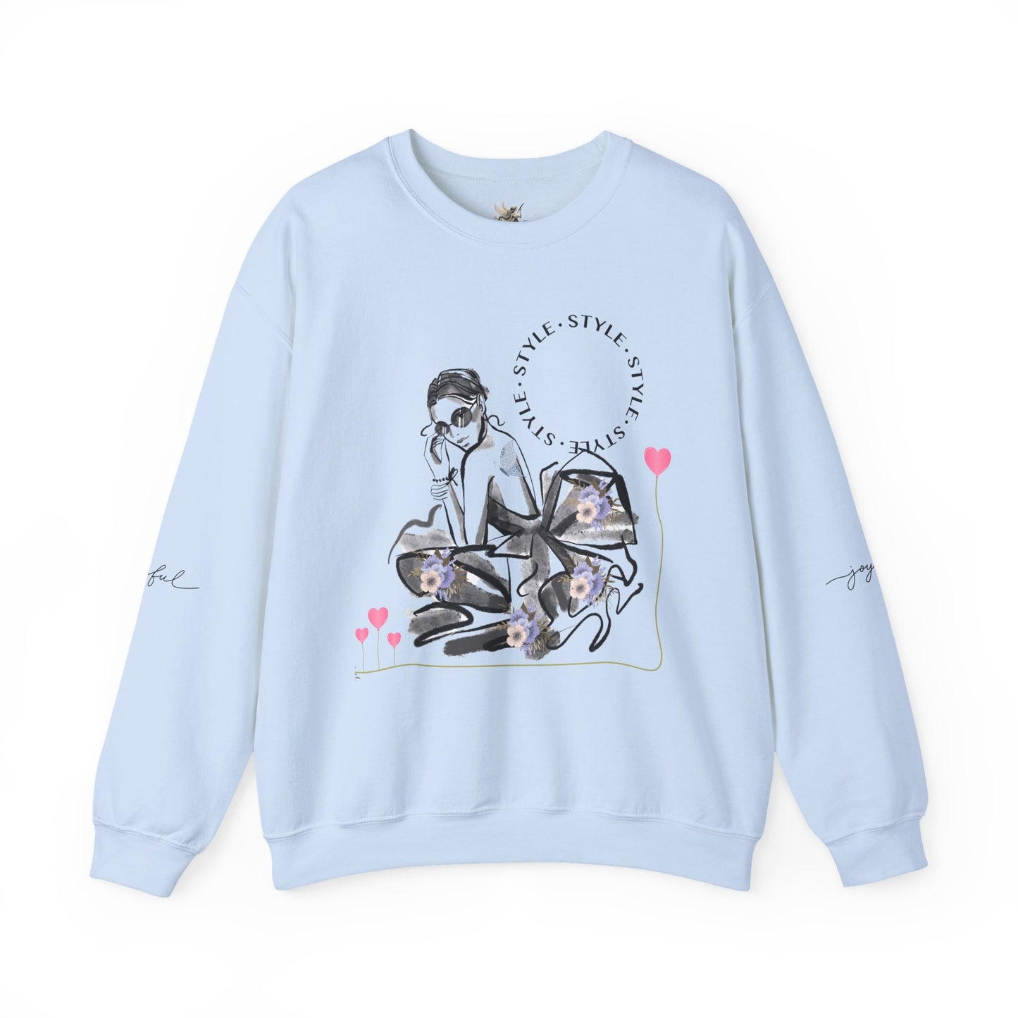 Chic Fashionista Crewneck Sweatshirt, Cozy Gift for Her, Perfect for Fashion Lovers, Trendy Sweatshirt, Stylish Casual Wear