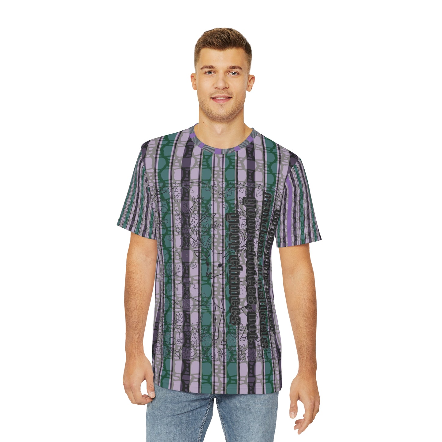 Stylish Men's AOP Tee | Unique Graphic Shirt for Trendsetters, Casual Wear, Gift for Him, Summer Fashion, Art-Inspired Tee