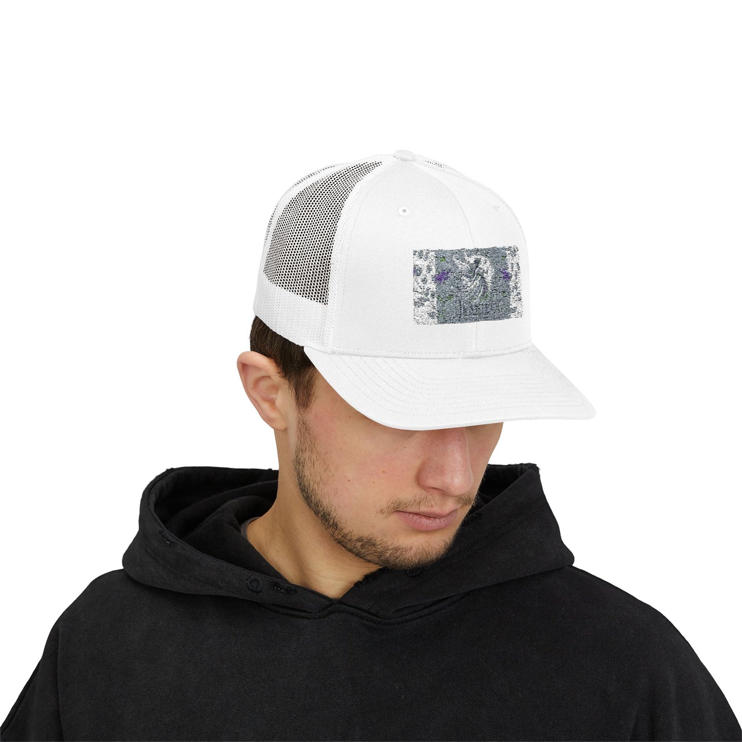 Trendy Snapback Trucker Cap with Unique Design, Casual Cap, Gift for Him/Her, Summer Accessory, Adjustable Hat, Streetwear Style
