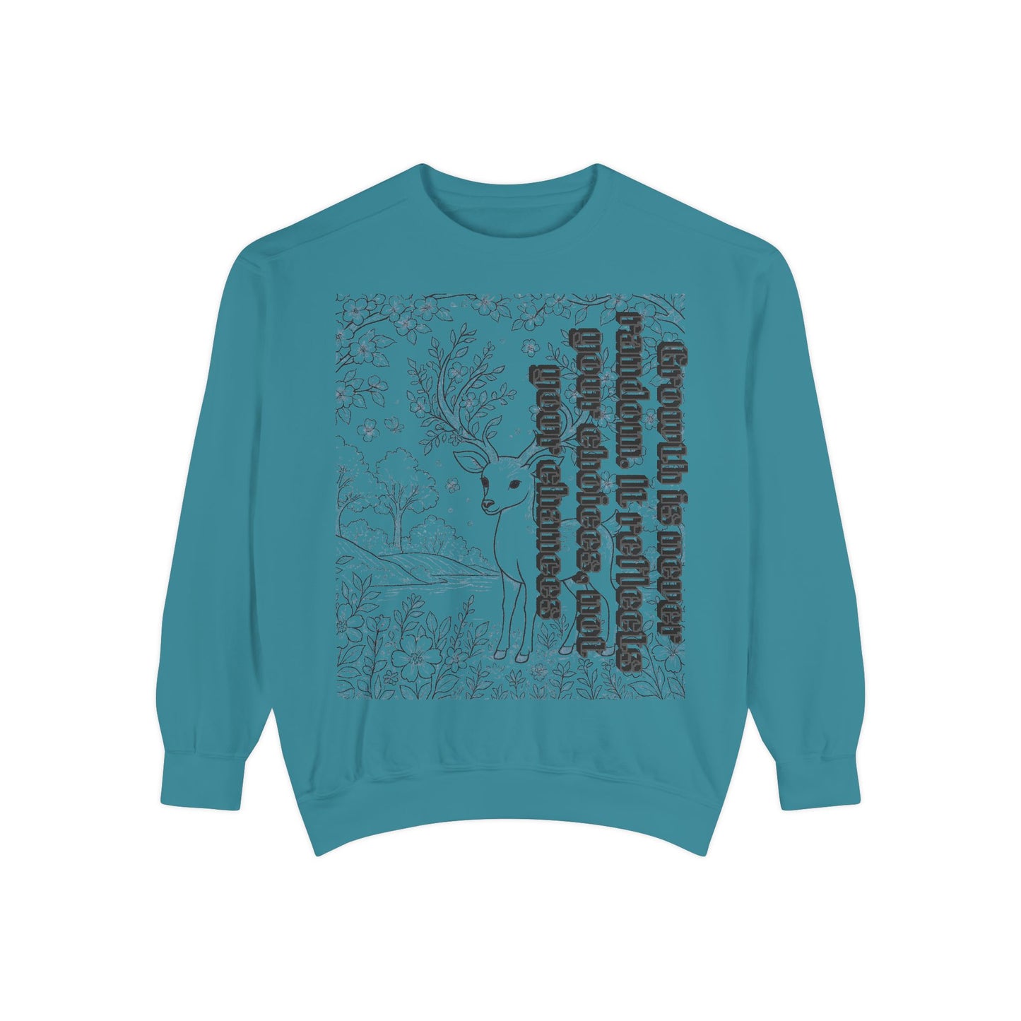 Whimsical Deer Sweatshirt | Cozy Casual Wear, Gift for Nature Lovers, Fall Fashion, Unique Artwork, Unisex Style