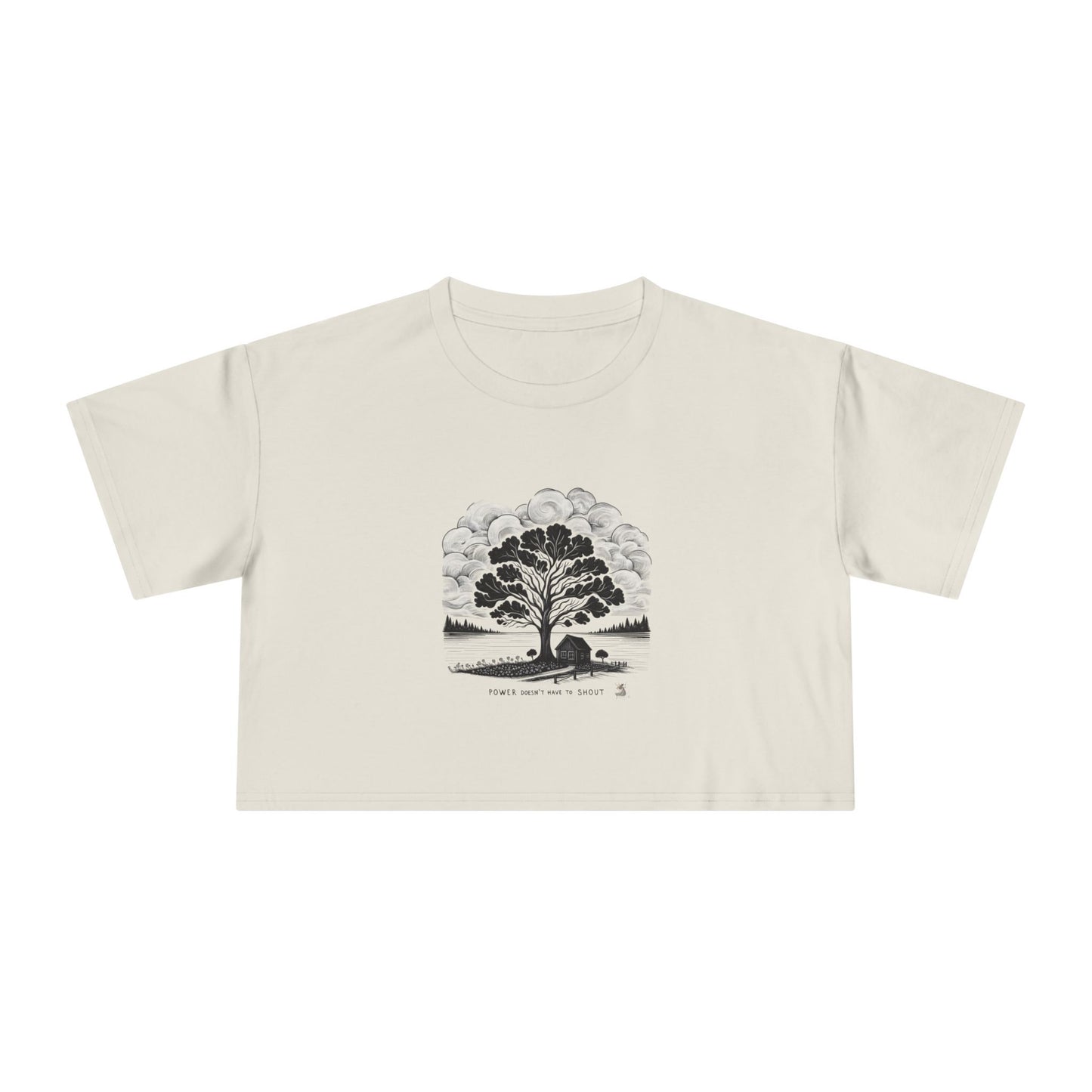 Nature-Inspired Women's Crop Tee, Casual Summer Top, Gift for Nature Lovers, Graphic Tee, Eco-Friendly Fashion