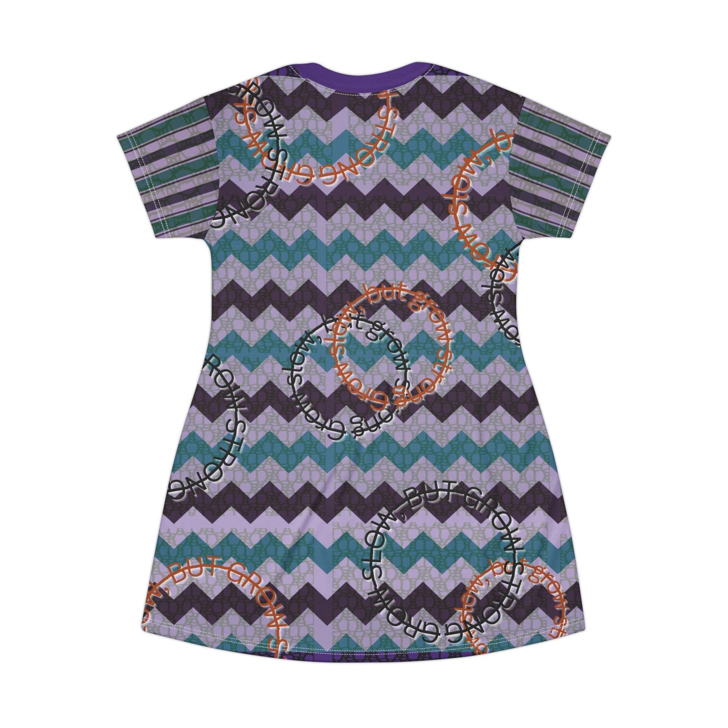 Chic Geometric T-Shirt Dress, Casual Outfit, Summer Style, Boho Fashion, Unique Print Dress, Perfect for Festivals and Vacations