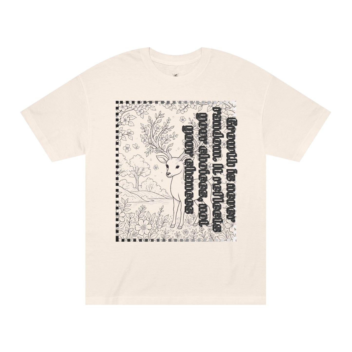 Whimsical Deer Unisex Classic Tee, Nature Lovers Shirt, Gift for Animal Enthusiasts, Eco-Friendly Fashion, Casual Wear