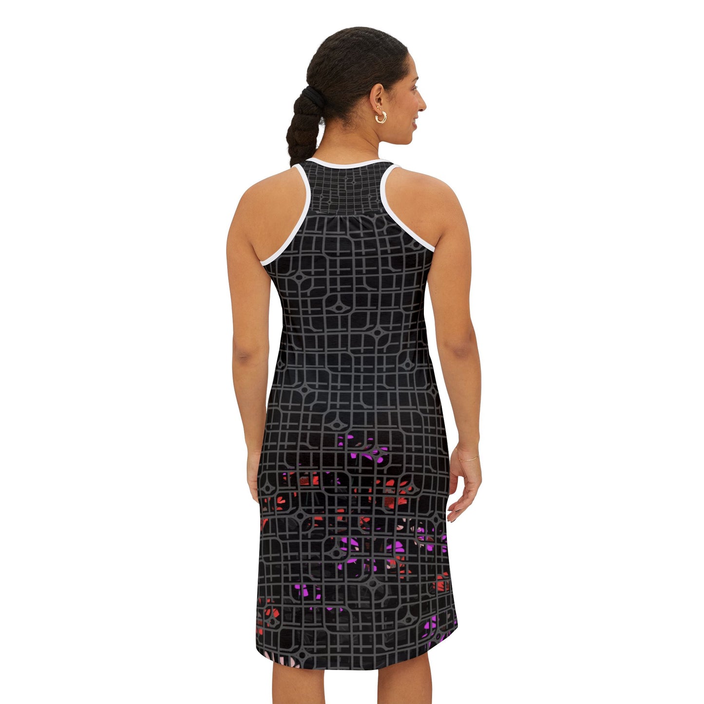 Women's Mountain Escape Racerback Dress, Summer Dress, AOP Dress, Nature Lover Dress, Vacation Outfit, Outdoor Adventure Dress