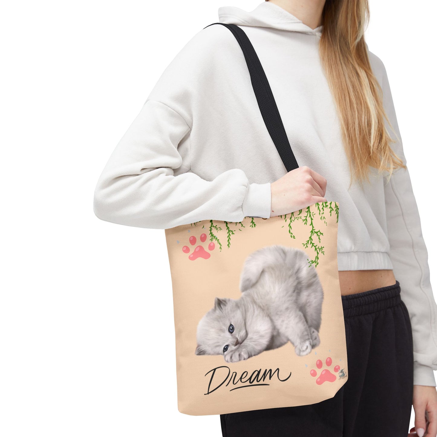 Dreamy Cat Tote Bag | Cute Pet Lover Gift | Stylish Eco-Friendly Tote | Paws & Whiskers Design | Everyday Use, Beach Bag, Shopping Bag
