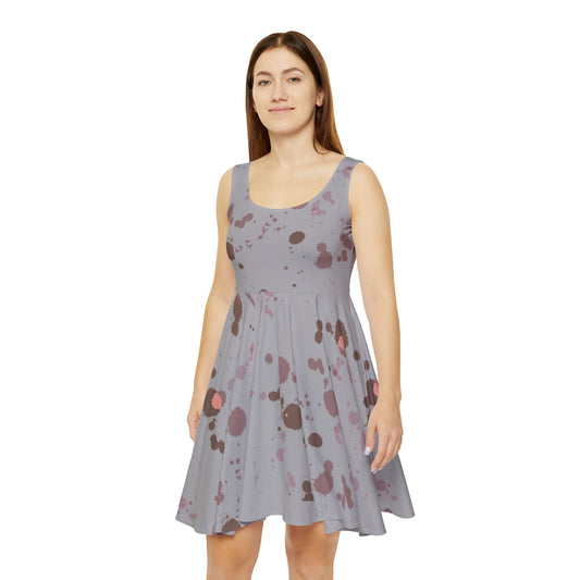 Chic Women's Skater Dress, Trendy AOP Dress, Casual Summer Dress, Perfect for Parties, Stylish Everyday Outfit