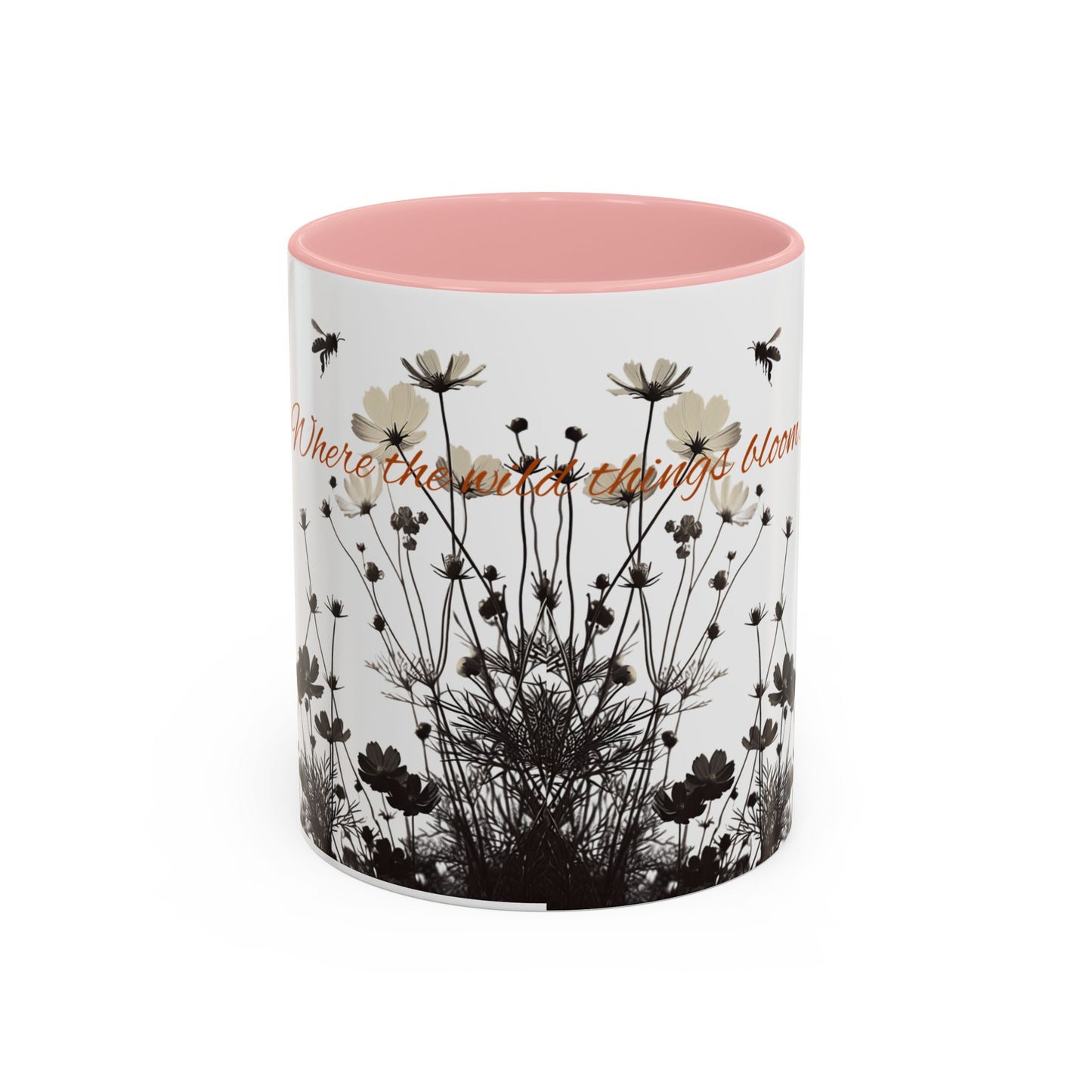 Floral Accent Coffee Mug