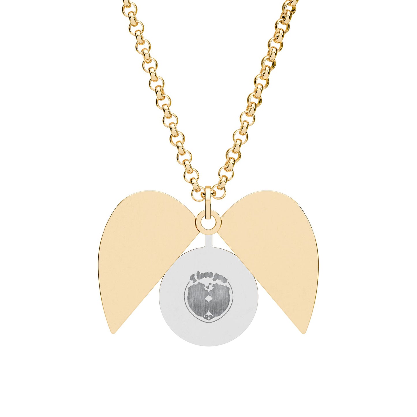 Hidden Message Heart Necklace (Engraving)