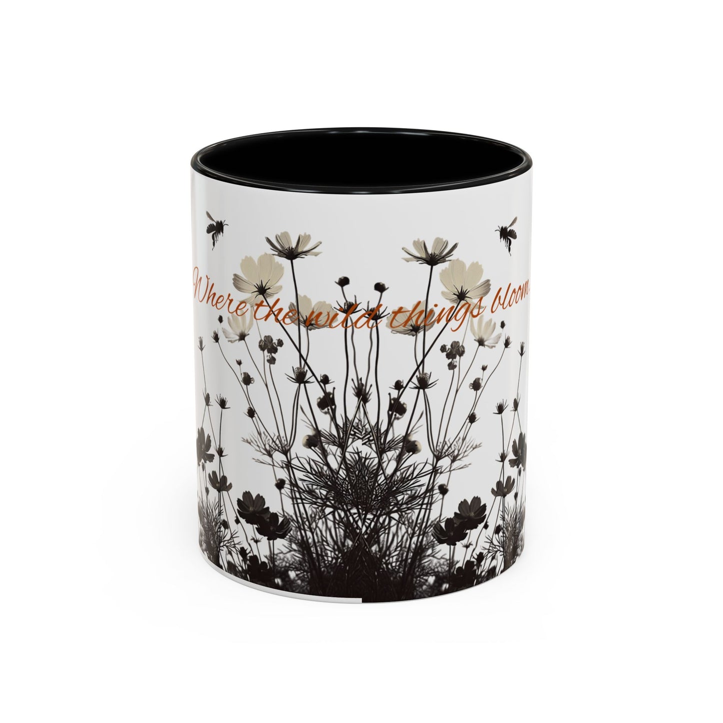 Floral Accent Coffee Mug