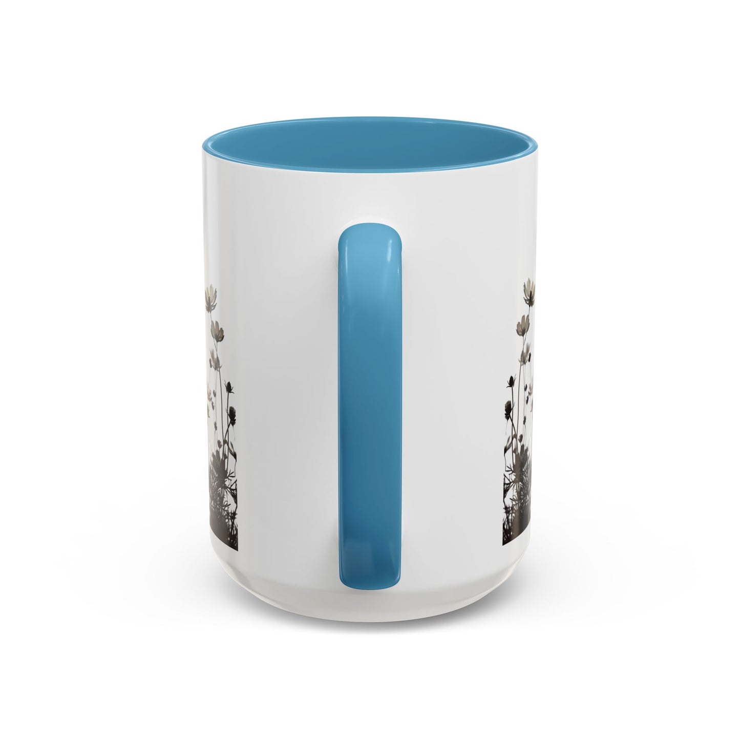 Floral Accent Coffee Mug