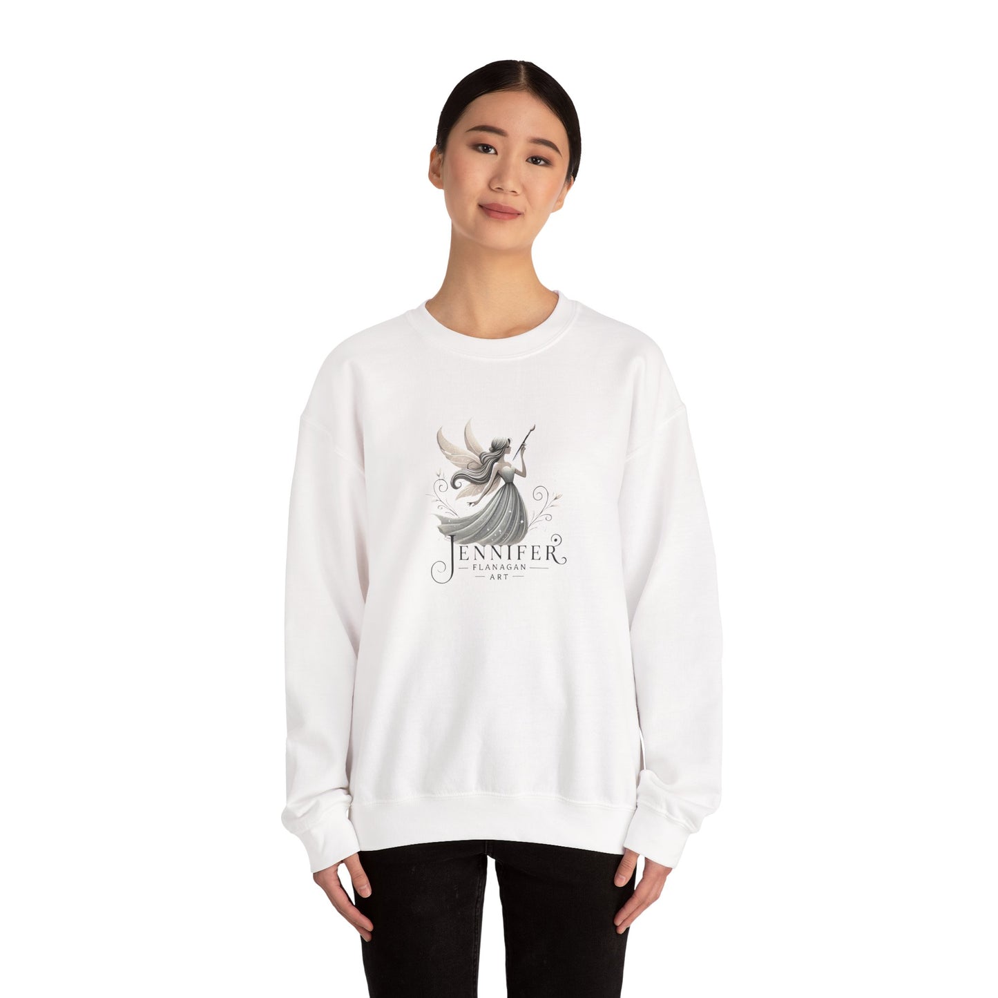 Whimsical Fairy Sweatshirt, Personalized Gift, Cozy Unisex Crewneck, Fantasy Themed Apparel, Unique Artwear, Perfect for Birthdays