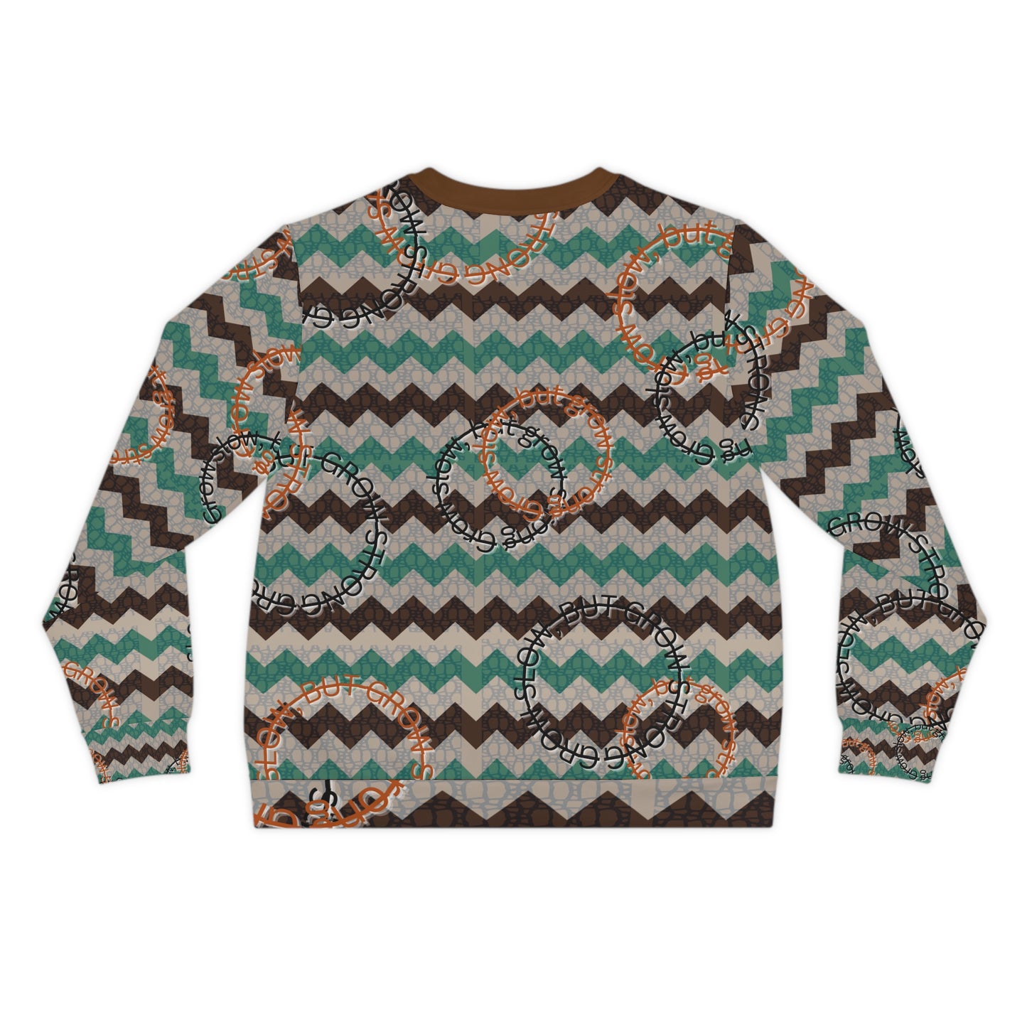 Cozy Patterned Lightweight Sweatshirt, Casual Layering Top, Unique Gift for Her, Fall Fashion, Bohemian Vibe