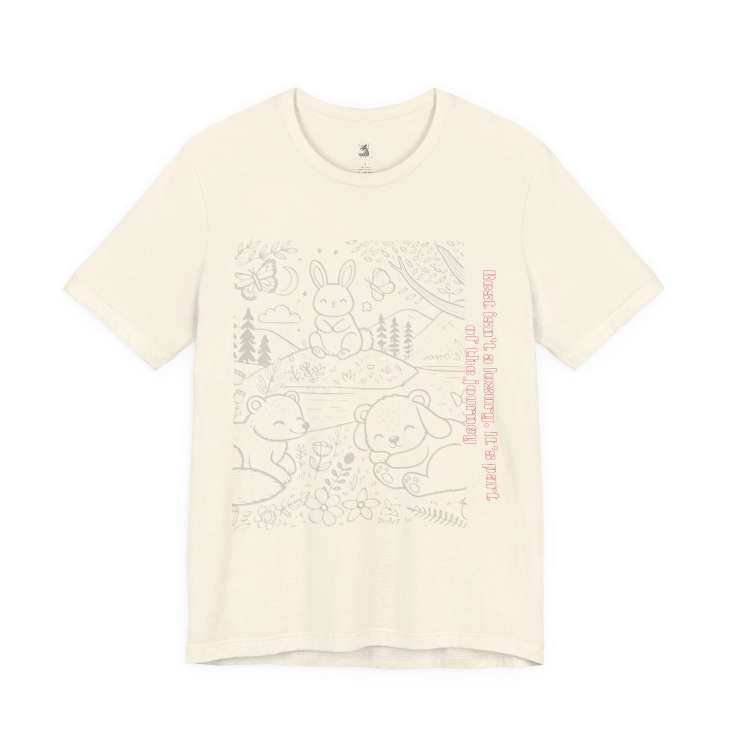 Cute Animal Design Unisex Jersey Tee, Gift for Animal Lovers, Nature Lover Shirt, Spring Fashion Tee, Kids & Adults T-Shirt