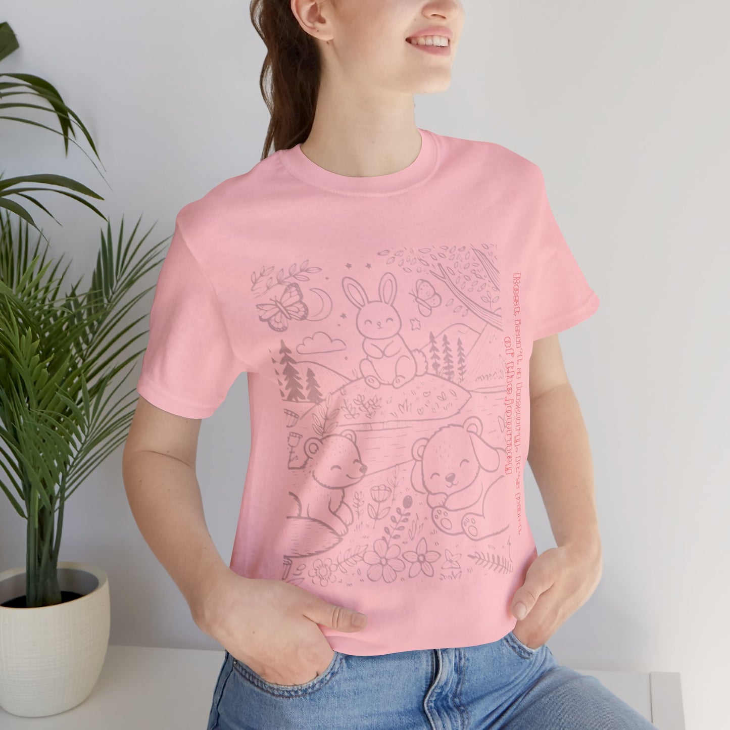 Cute Animal Design Unisex Jersey Tee, Gift for Animal Lovers, Nature Lover Shirt, Spring Fashion Tee, Kids & Adults T-Shirt