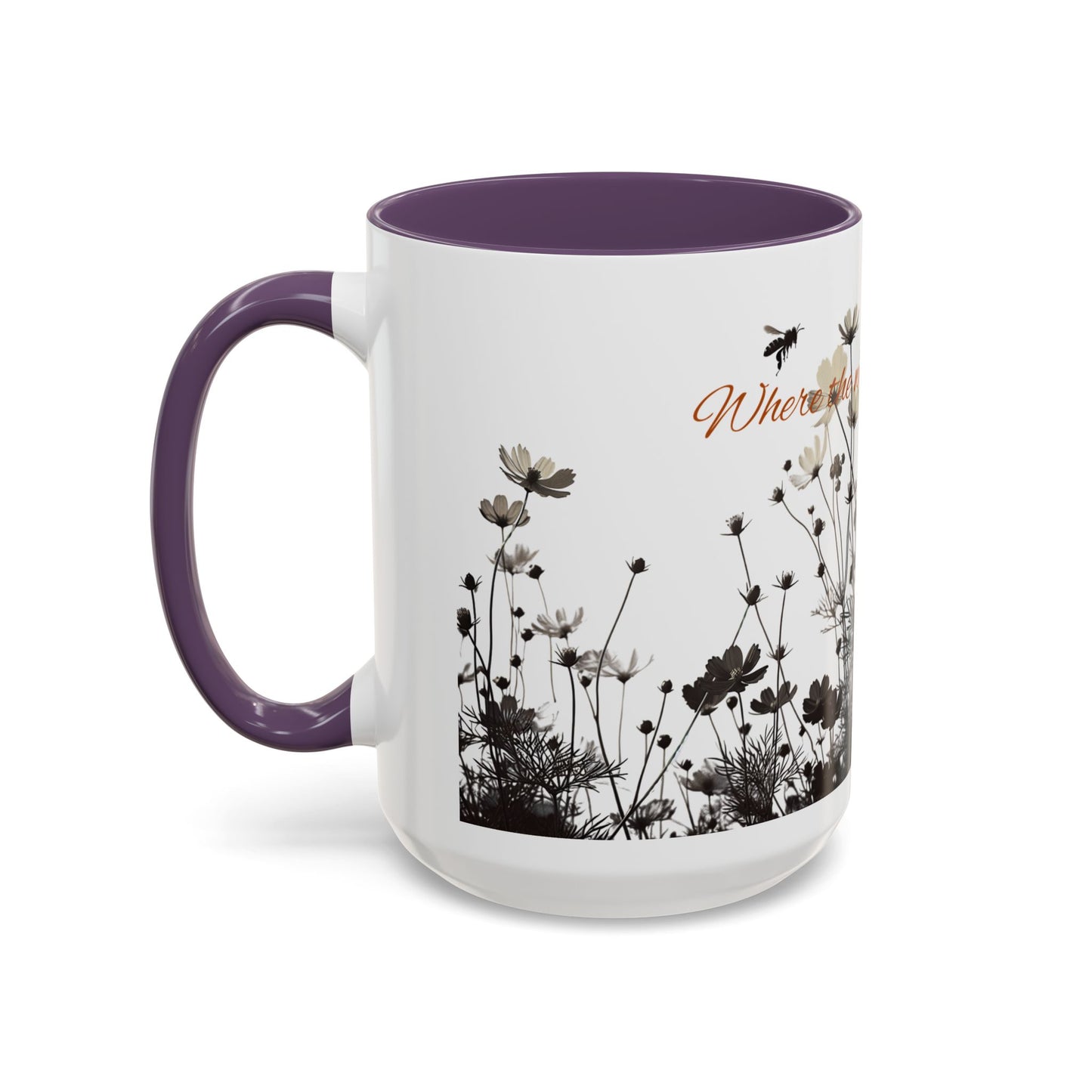 Floral Accent Coffee Mug