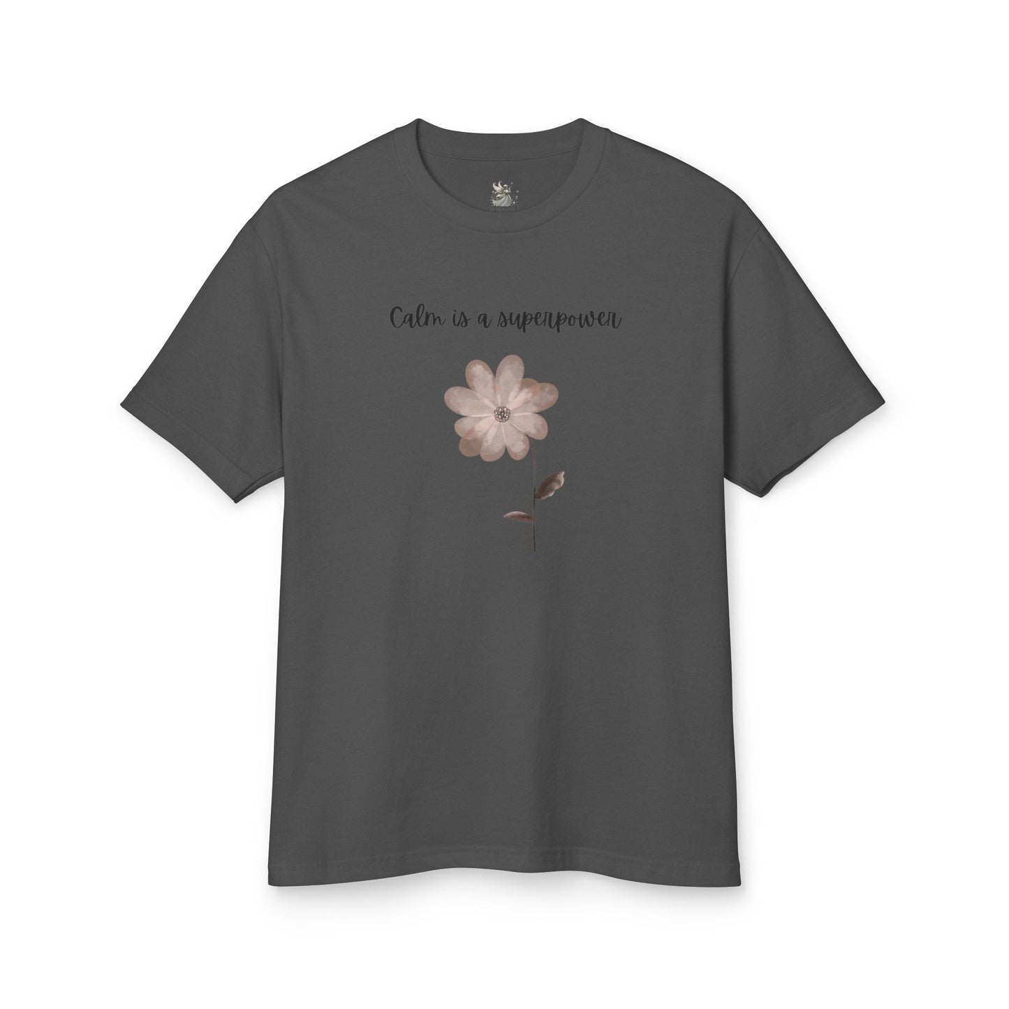Calm is a Superpower Tee - Unisex Heavyweight Cotton T-Shirt for Relaxation, Mindfulness, Self-Care, Gift for Friends, Casual Wear