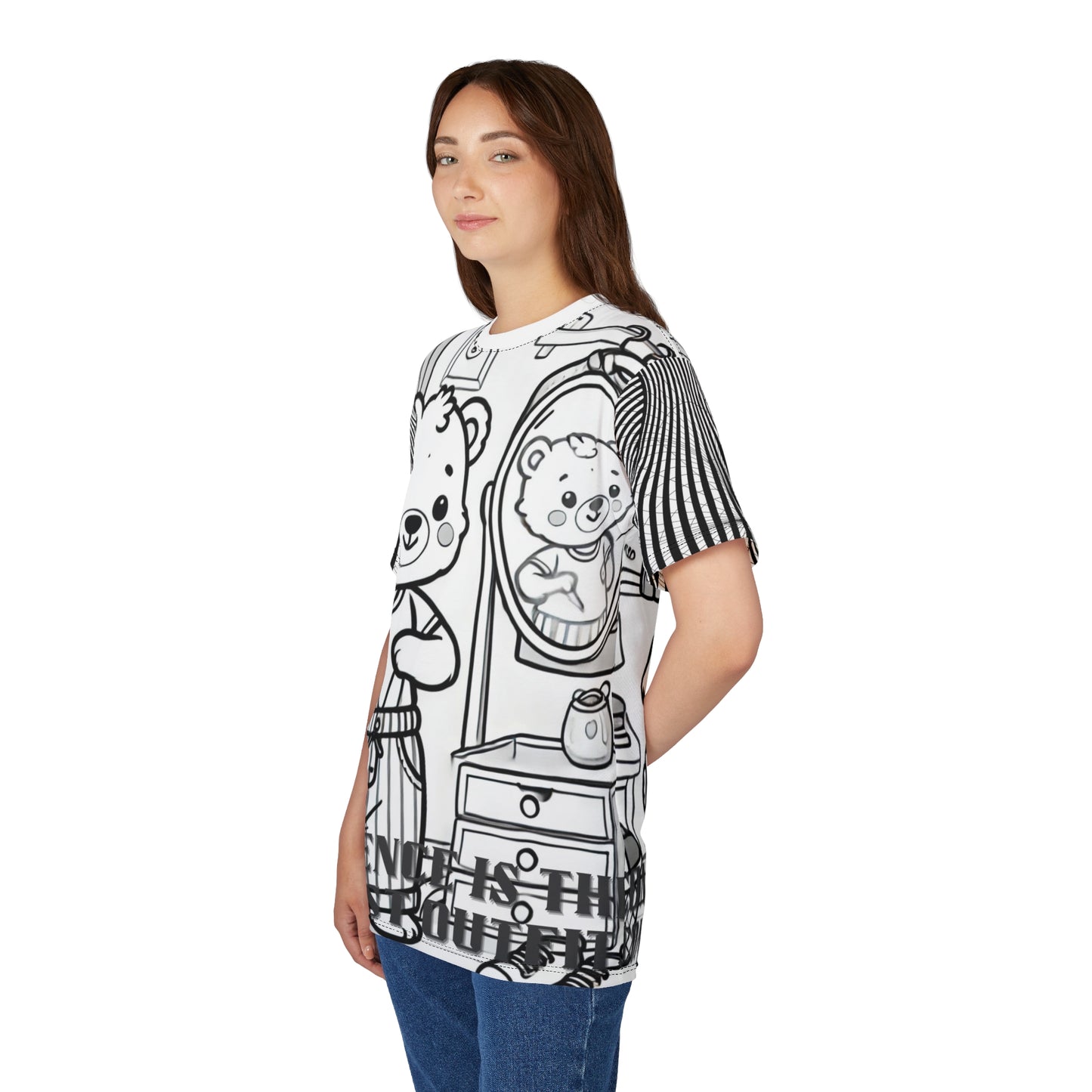 Cute Bear Confidence Tee, Unisex T-Shirt, Graphic Tee, Fun Fashion, Gift for Kids, Positive Vibes