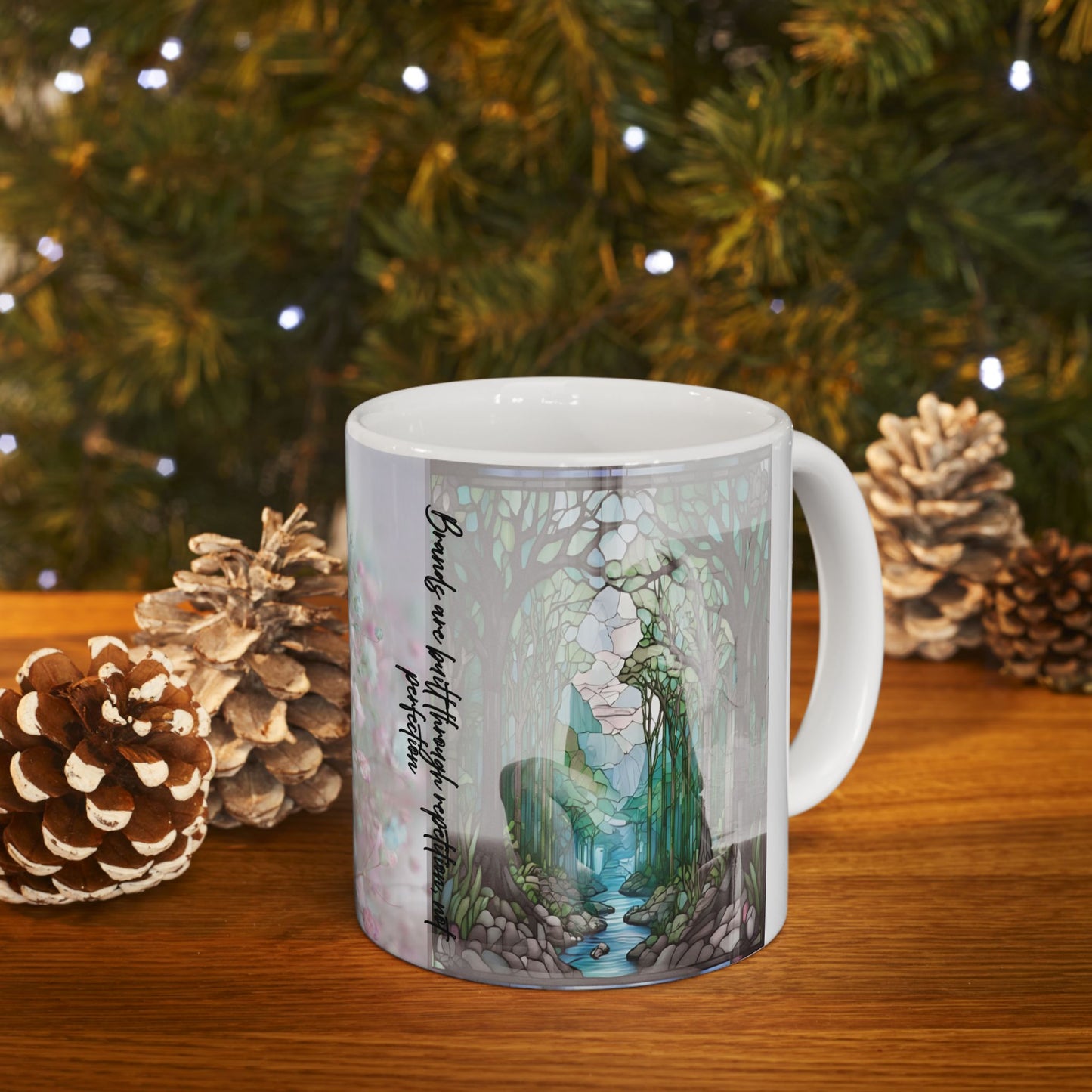 Floral Inspirational Ceramic Mug - Perfect Gift for Coffee Lovers, Tea Enthusiasts, Home Decor, Mother's Day, Birthday