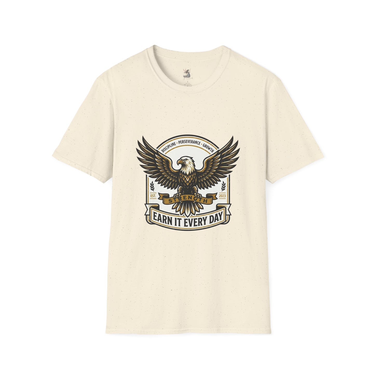 Eagle Emblem Earn It Every Day T-Shirt | Wisdom, Discipline, Perseverance