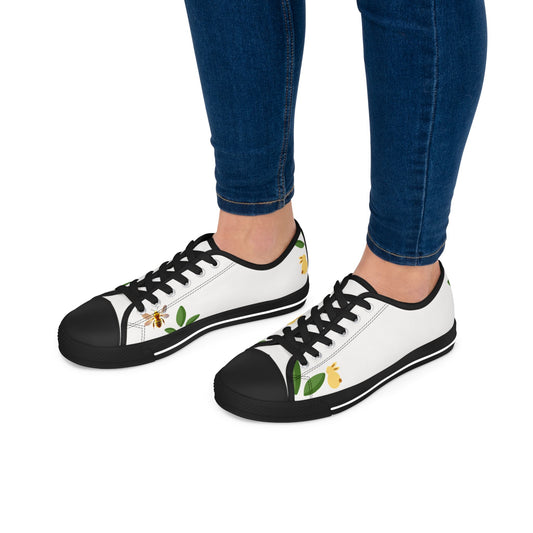 Colorful Artistic Low Top Sneakers, Casual Footwear, Trendy Sneakers, Unique Canvas Shoes, Spring/Summer Fashion