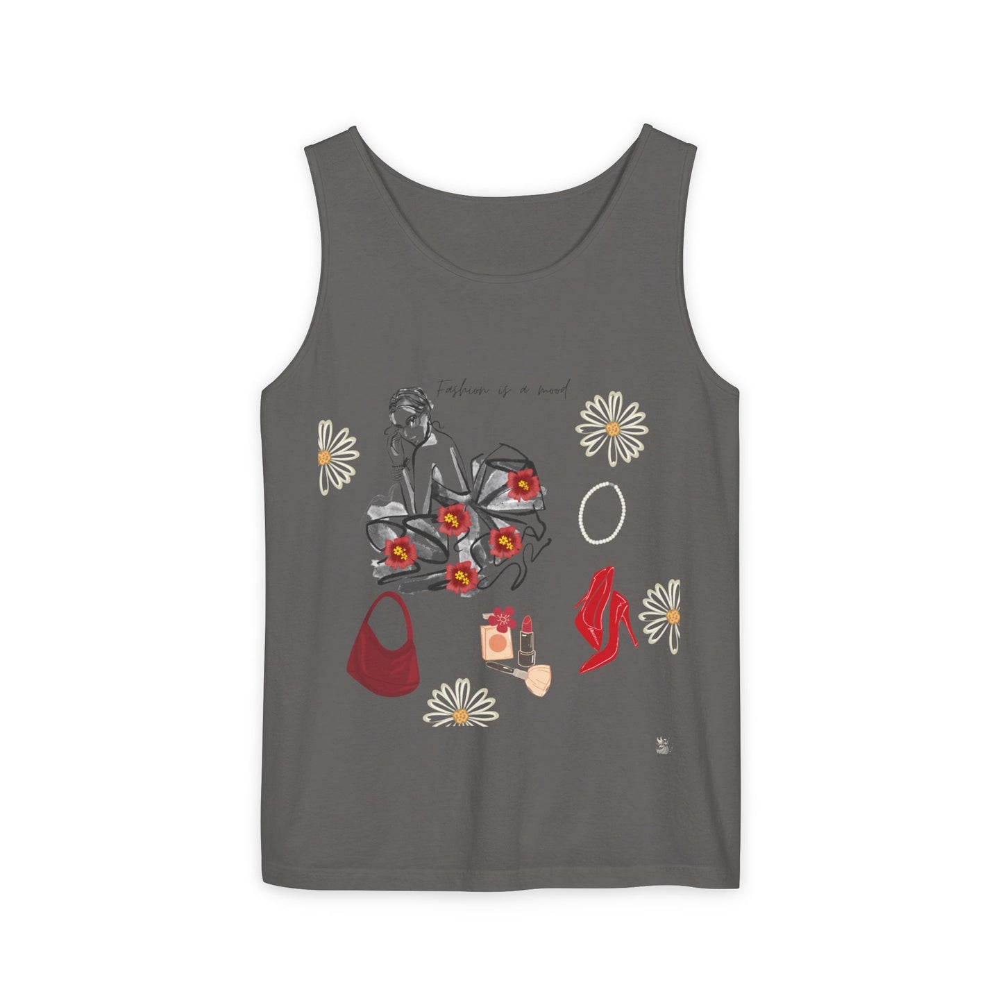 Stylish Fashionista Tank Top, trendsetter tank, summer apparel, gift for fashion lovers, casual chic top, vibrant summer style